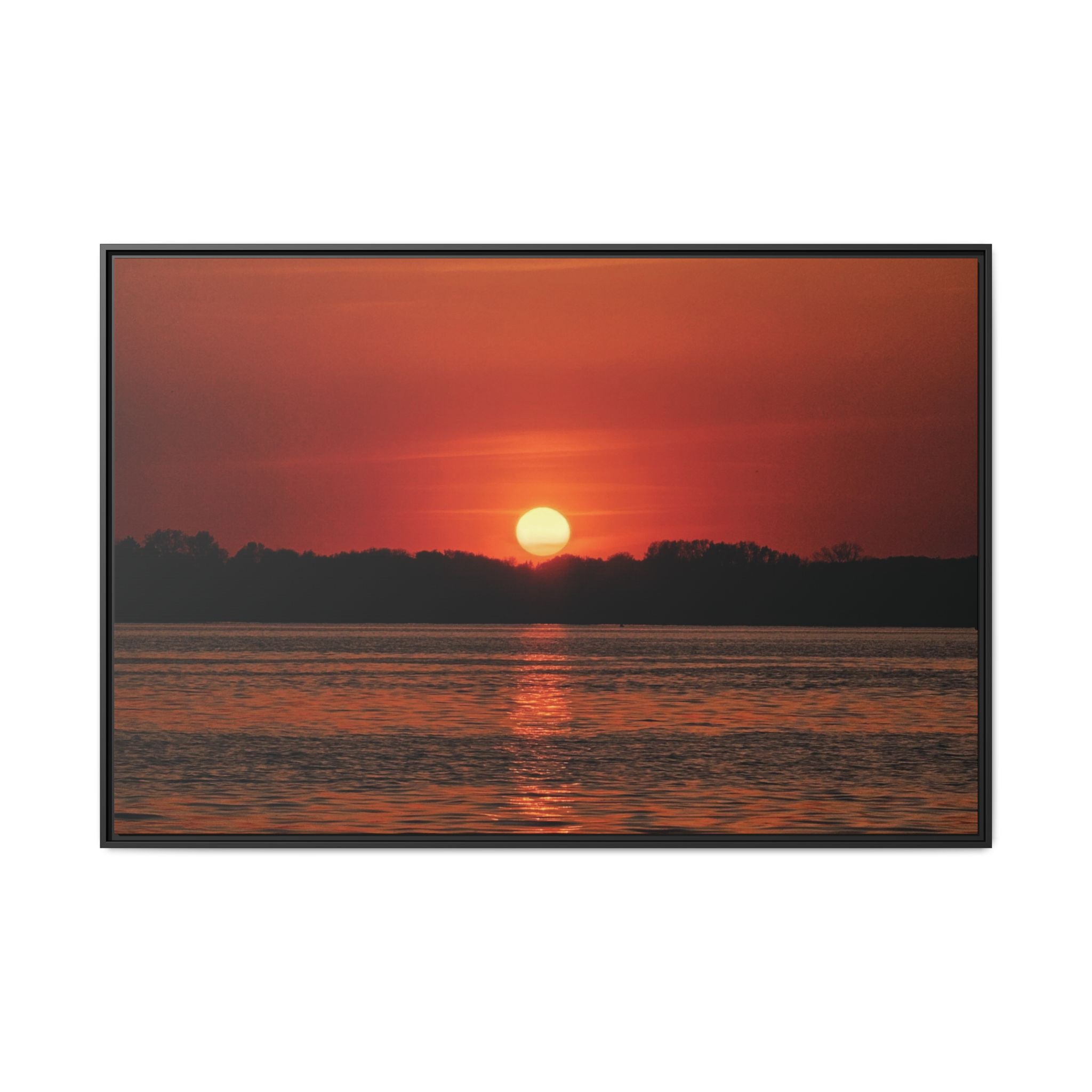 Framed Sunset Canvas Art