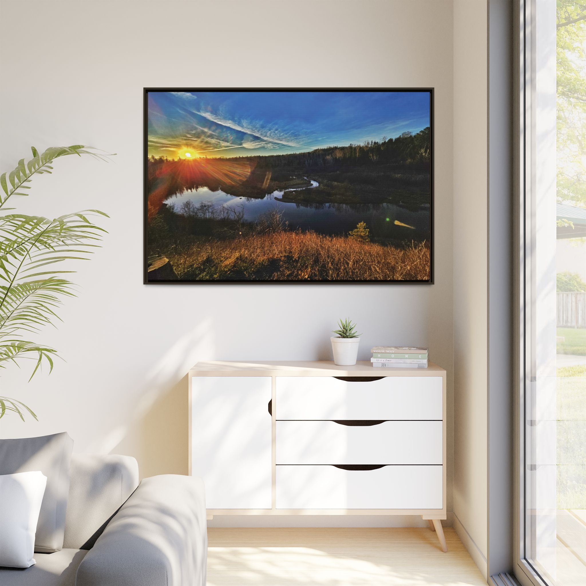 Flarepath of the Forgotten Framed Canvas Print