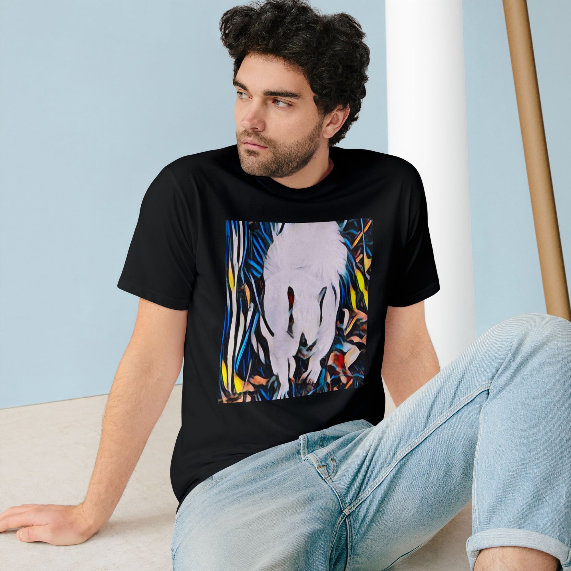 Organic Artistic T-Shirt, Eco-Friendly Tee, Nature-Inspired Shirt, Casual Wear, Gift for Art Lovers