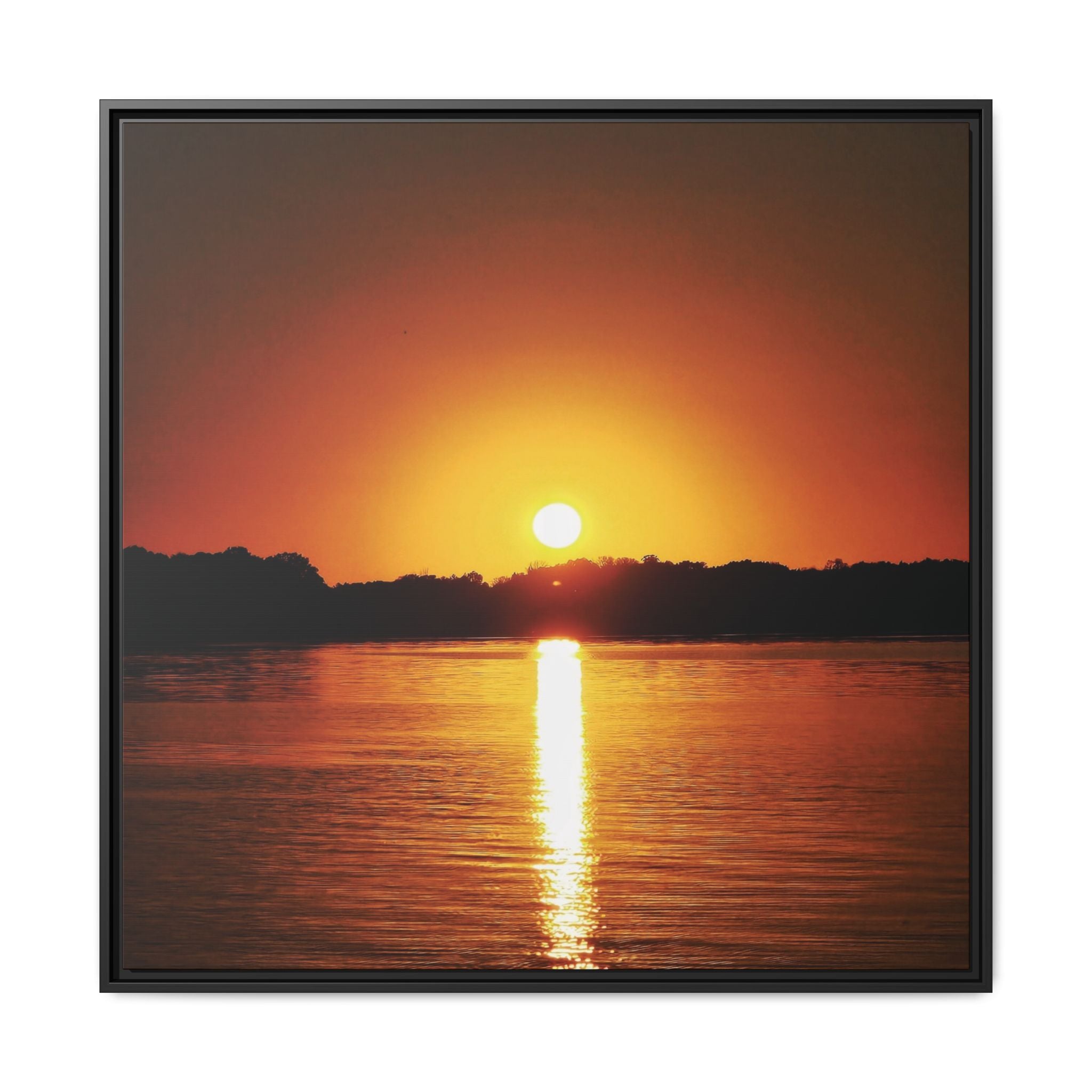 Golden Hour Sunset Canvas Art Print