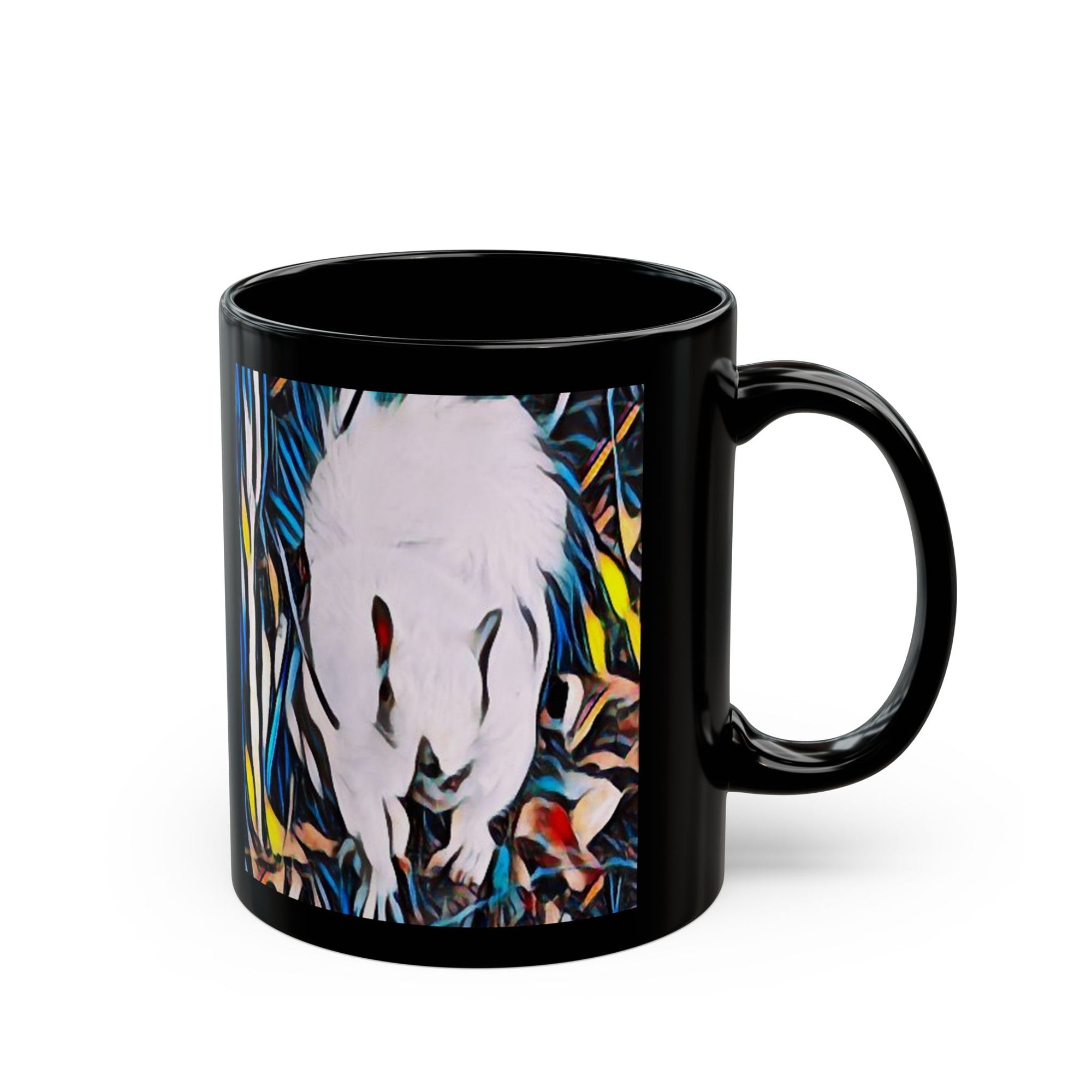 Artistic Black Mug with Colorful Nature Design, Perfect Gift for Coffee Lovers, Home Decor, Wildlife Enthusiasts, Art Collectors, [...]