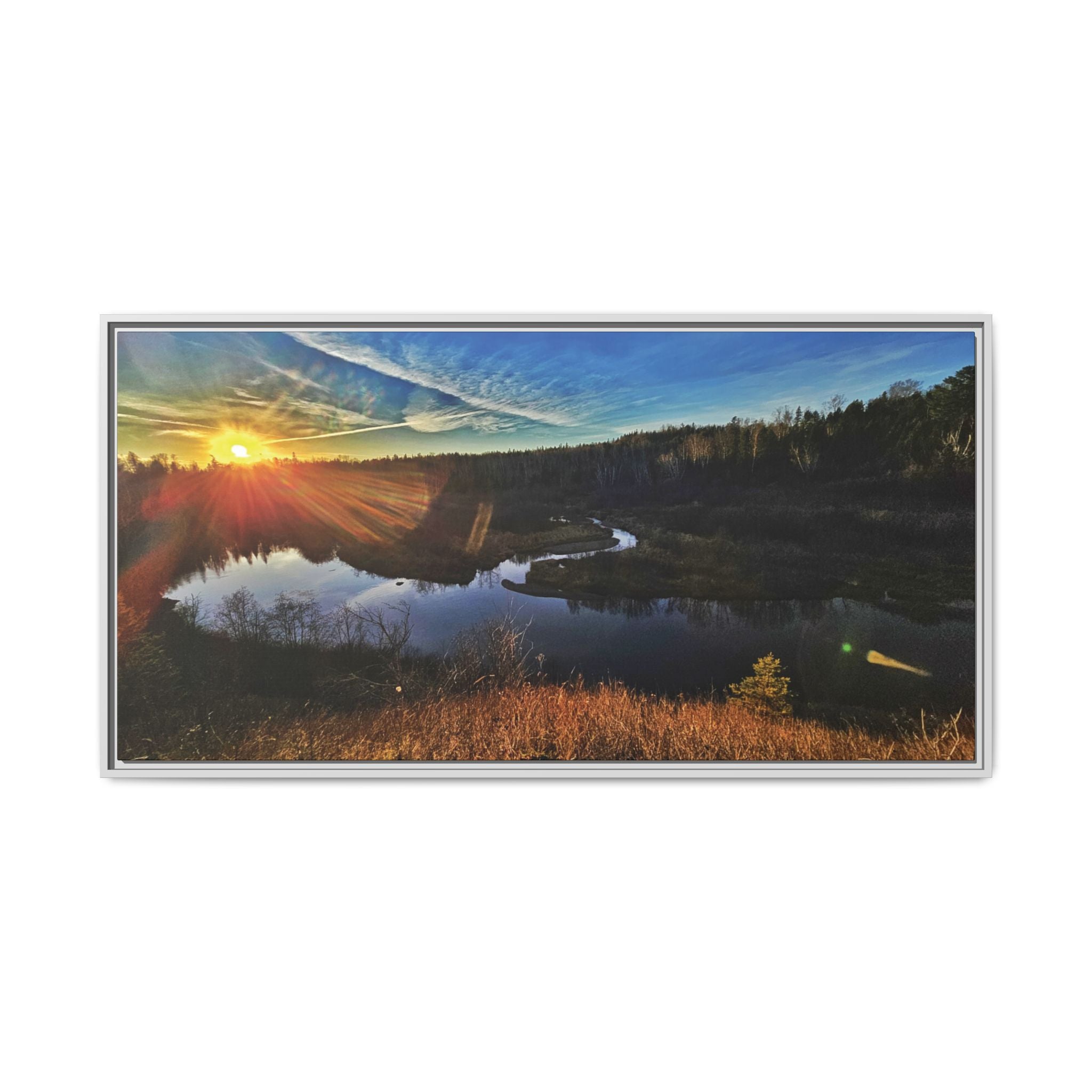 Flarepath of the Forgotten Framed Canvas Print