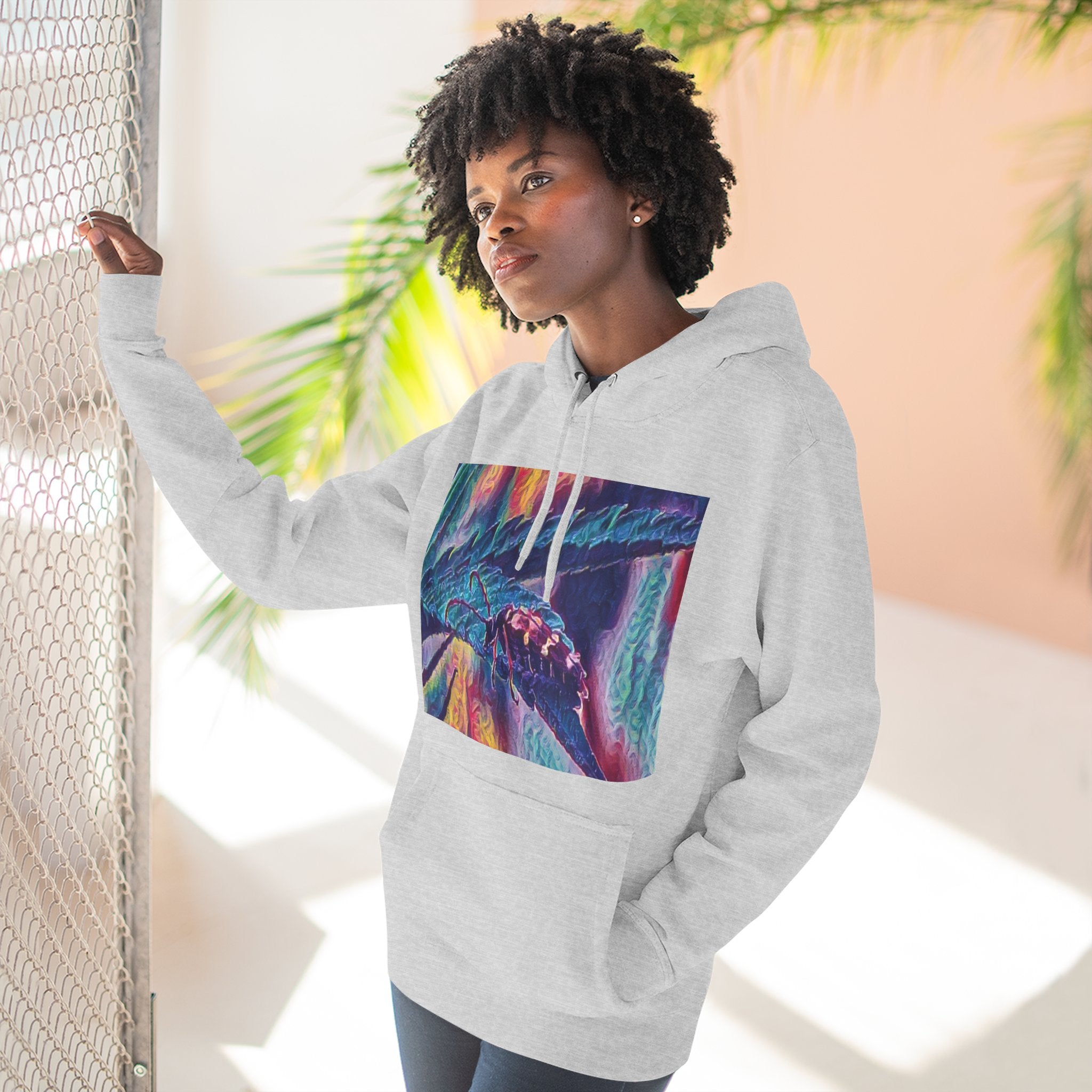 Neon Hunter Art Hoodie