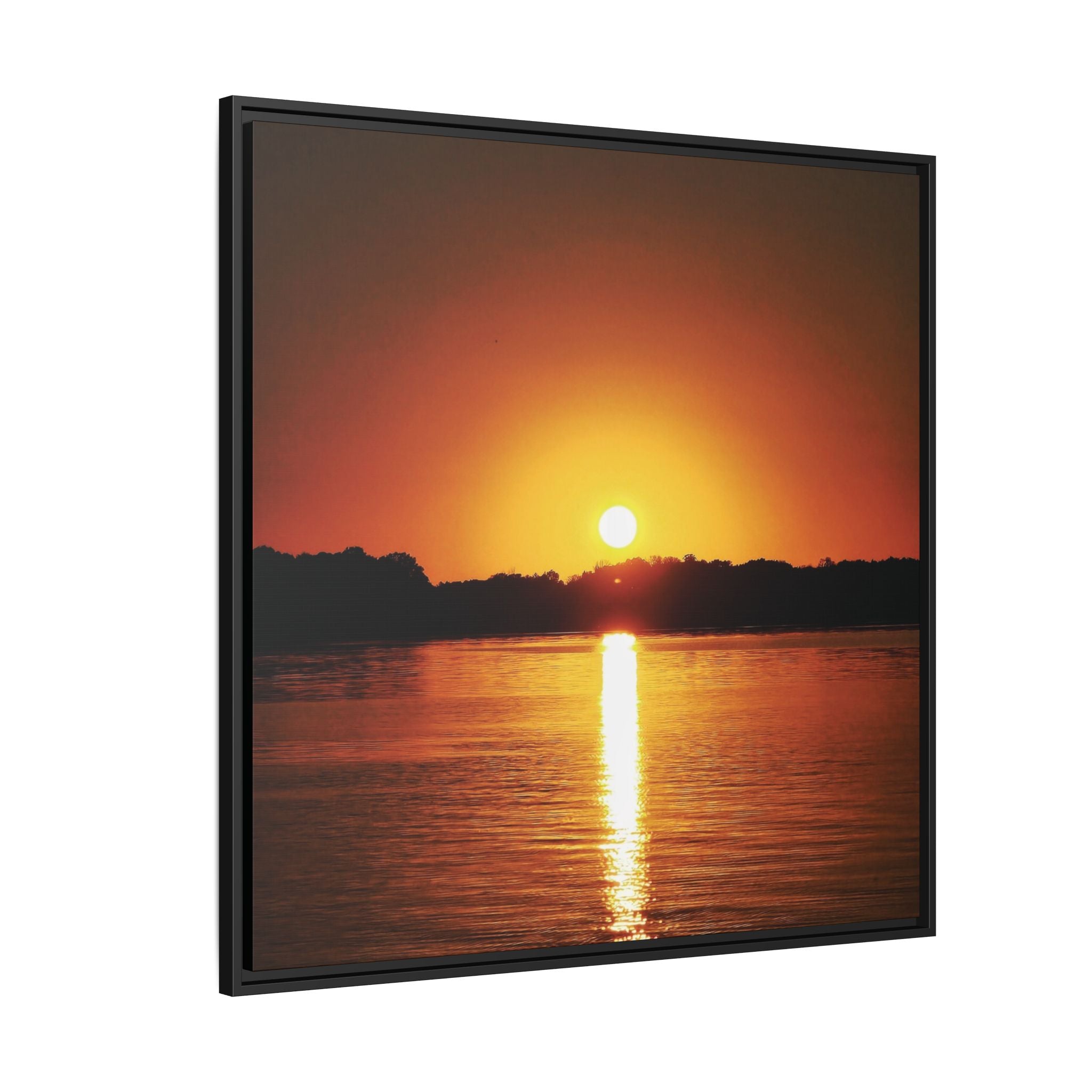 Golden Hour Sunset Canvas Art Print