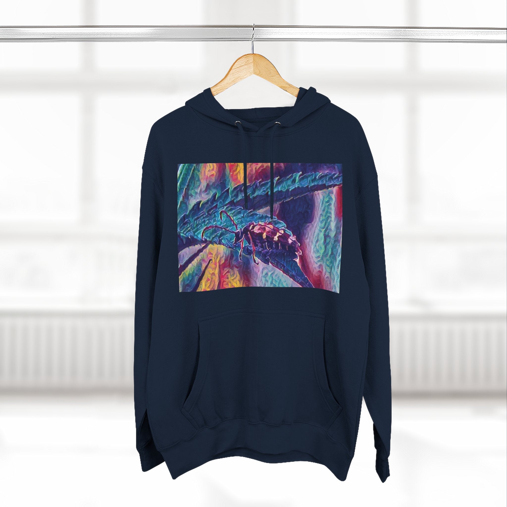 Neon Hunter Art Hoodie