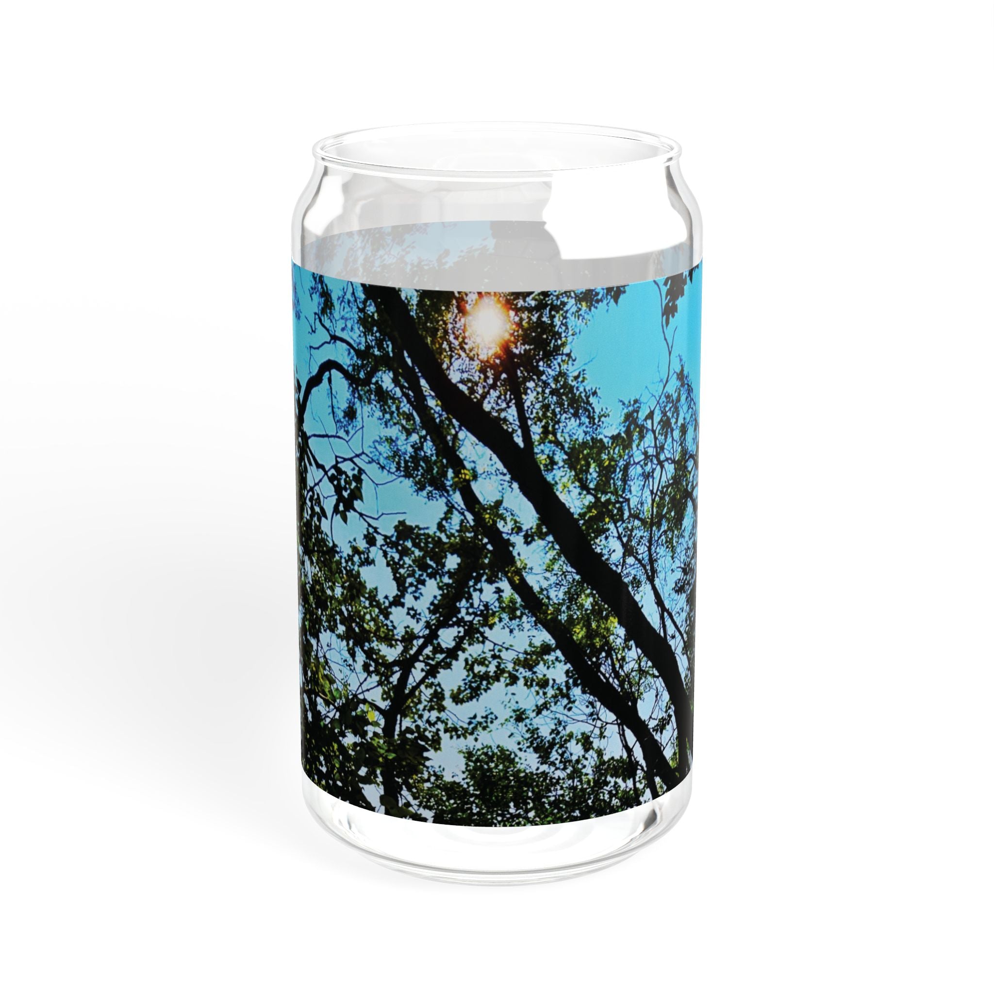 Blue Beyond the Branches Sipper Glass
