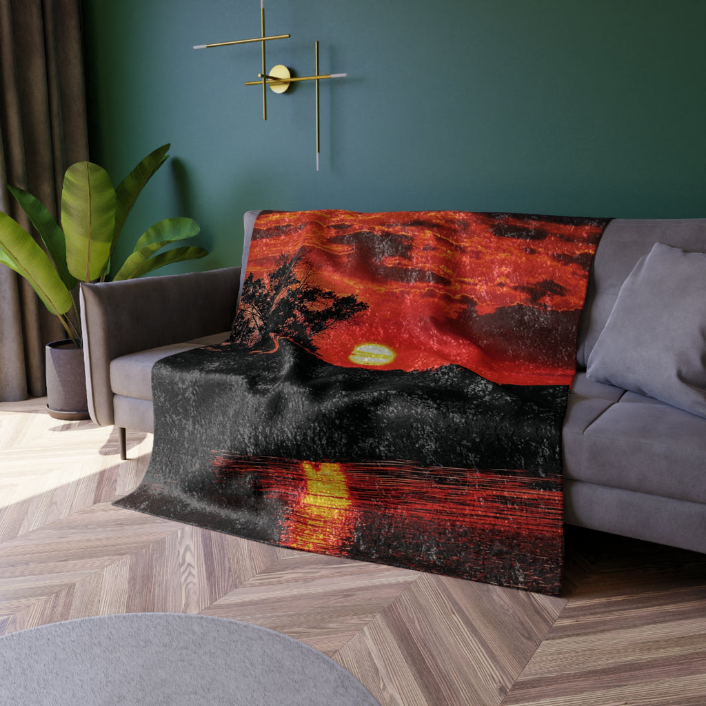 Bloodfire Reverie Crushed Velvet Blanket