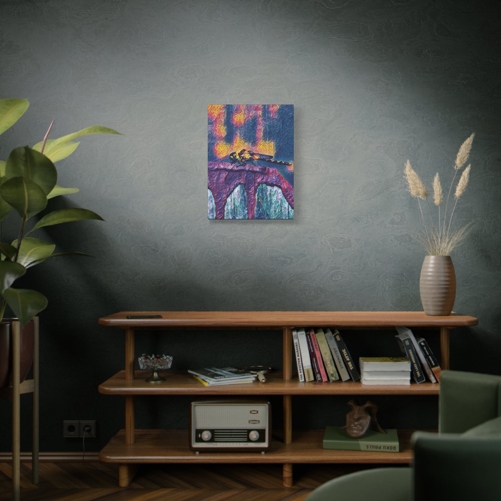 Sentinel of the Crimson Arch Canvas Art
