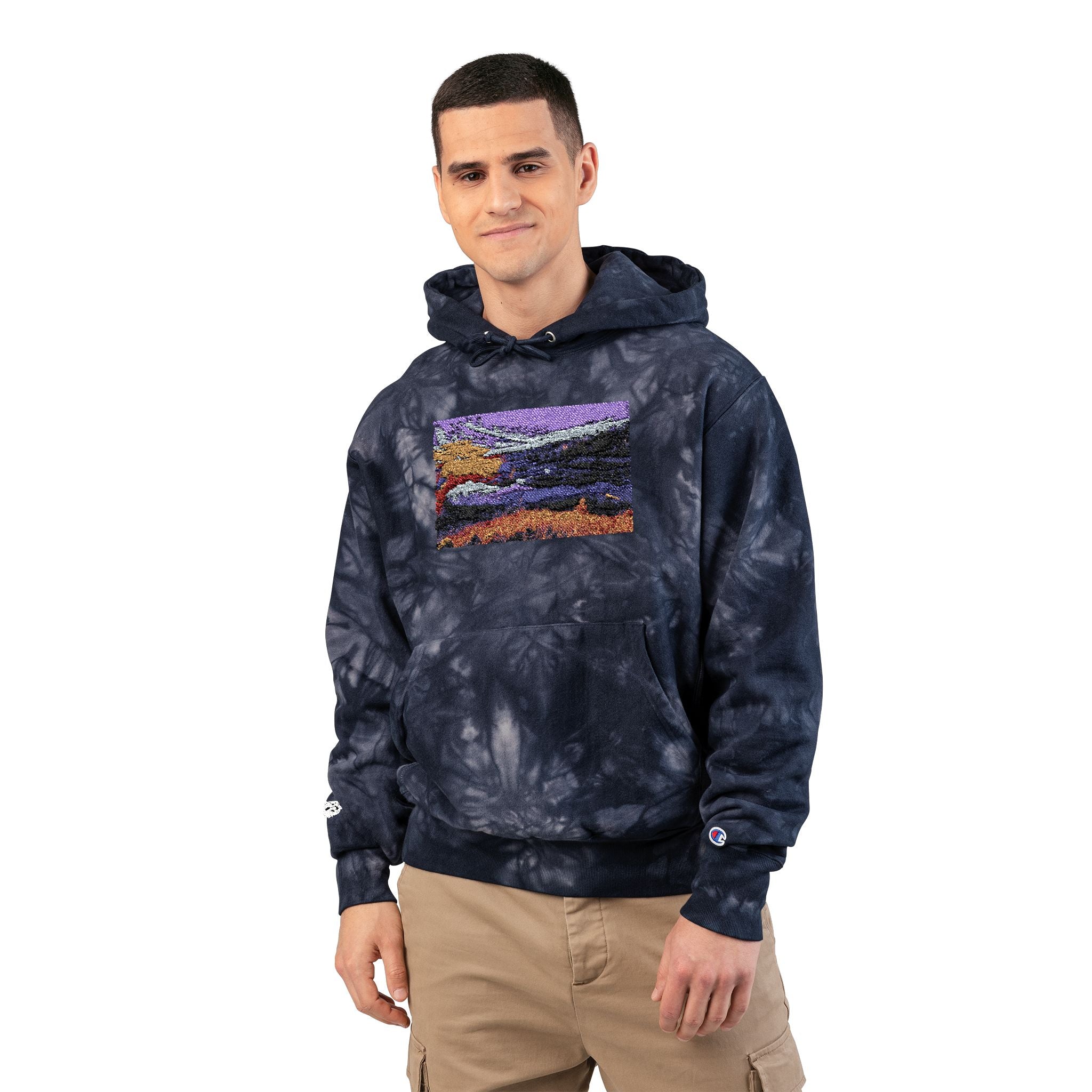 Flarepath of the Forgotten Champion Tie-Dye Hoodie with Embroidery