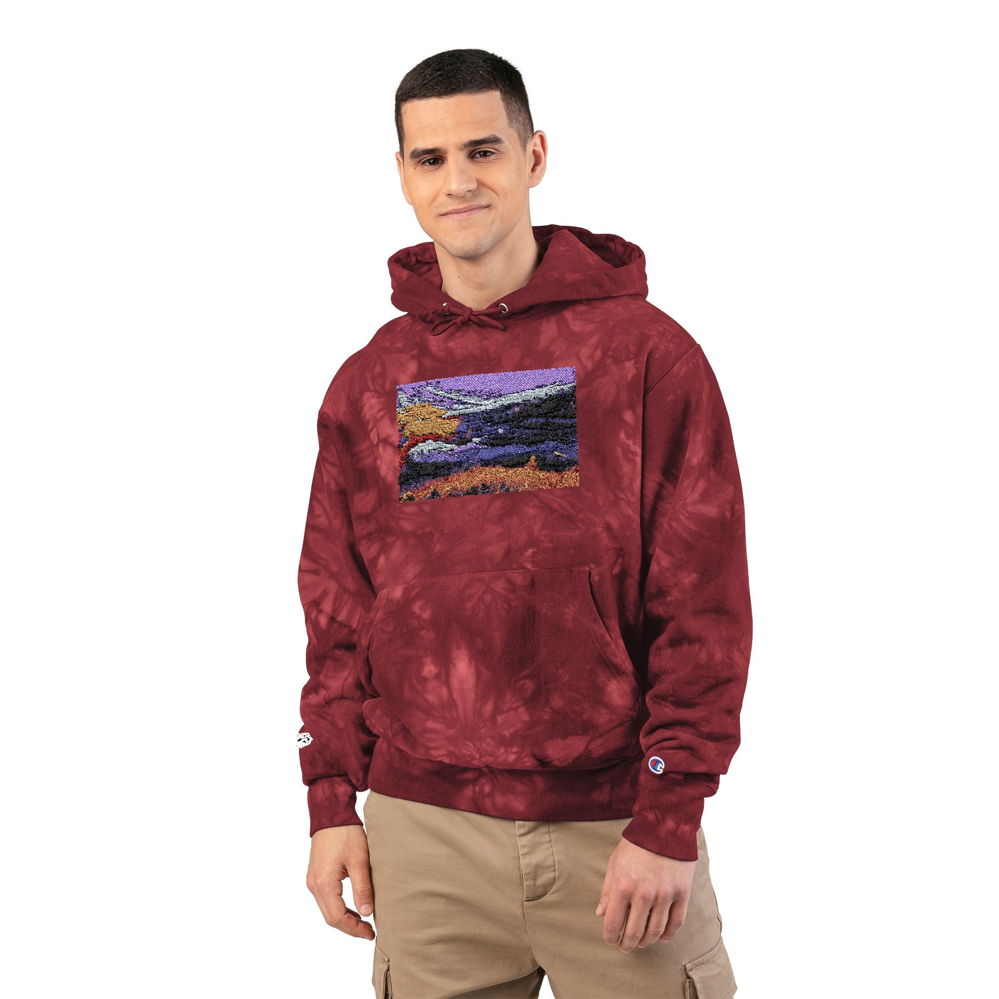 Flarepath of the Forgotten Champion Tie-Dye Hoodie with Embroidery