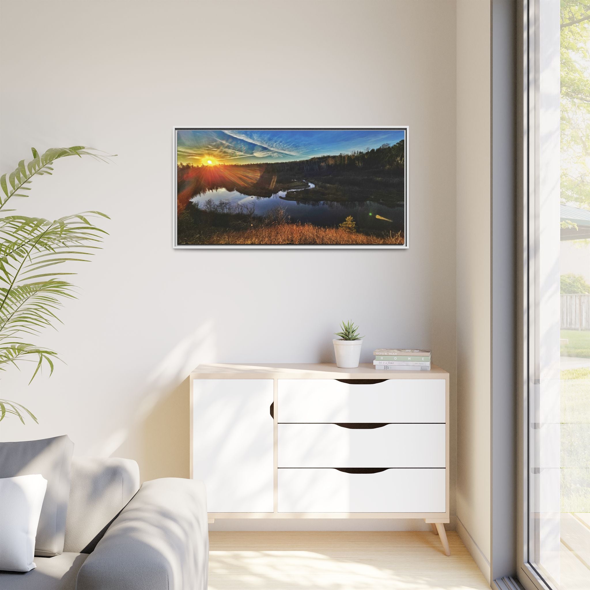 Flarepath of the Forgotten Framed Canvas Print