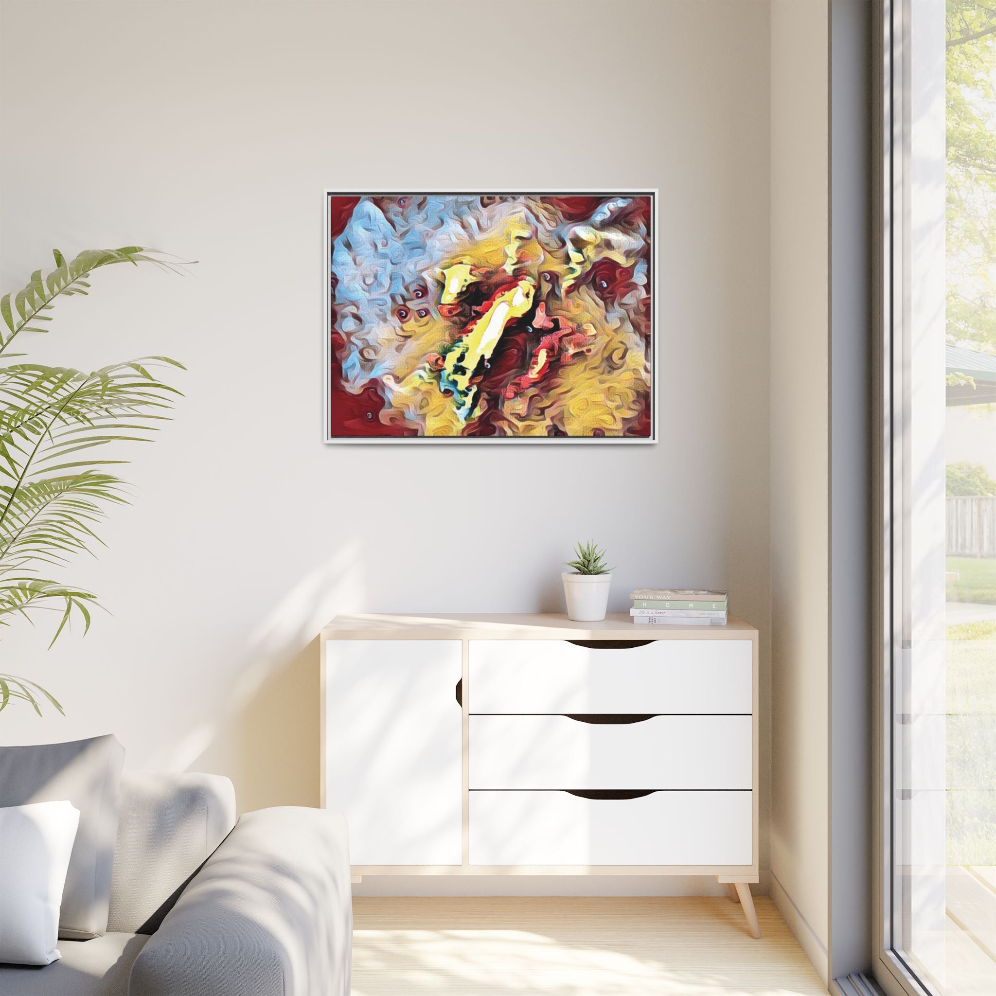 Framed Abstract Canvas Art