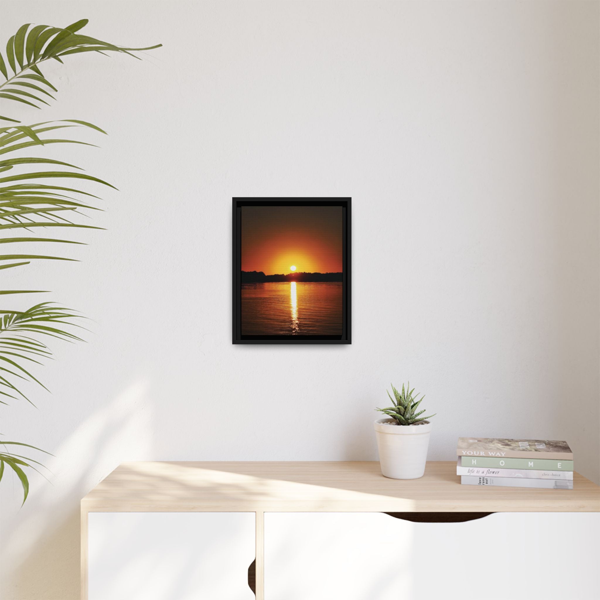 Golden Hour Sunset Canvas Art Print