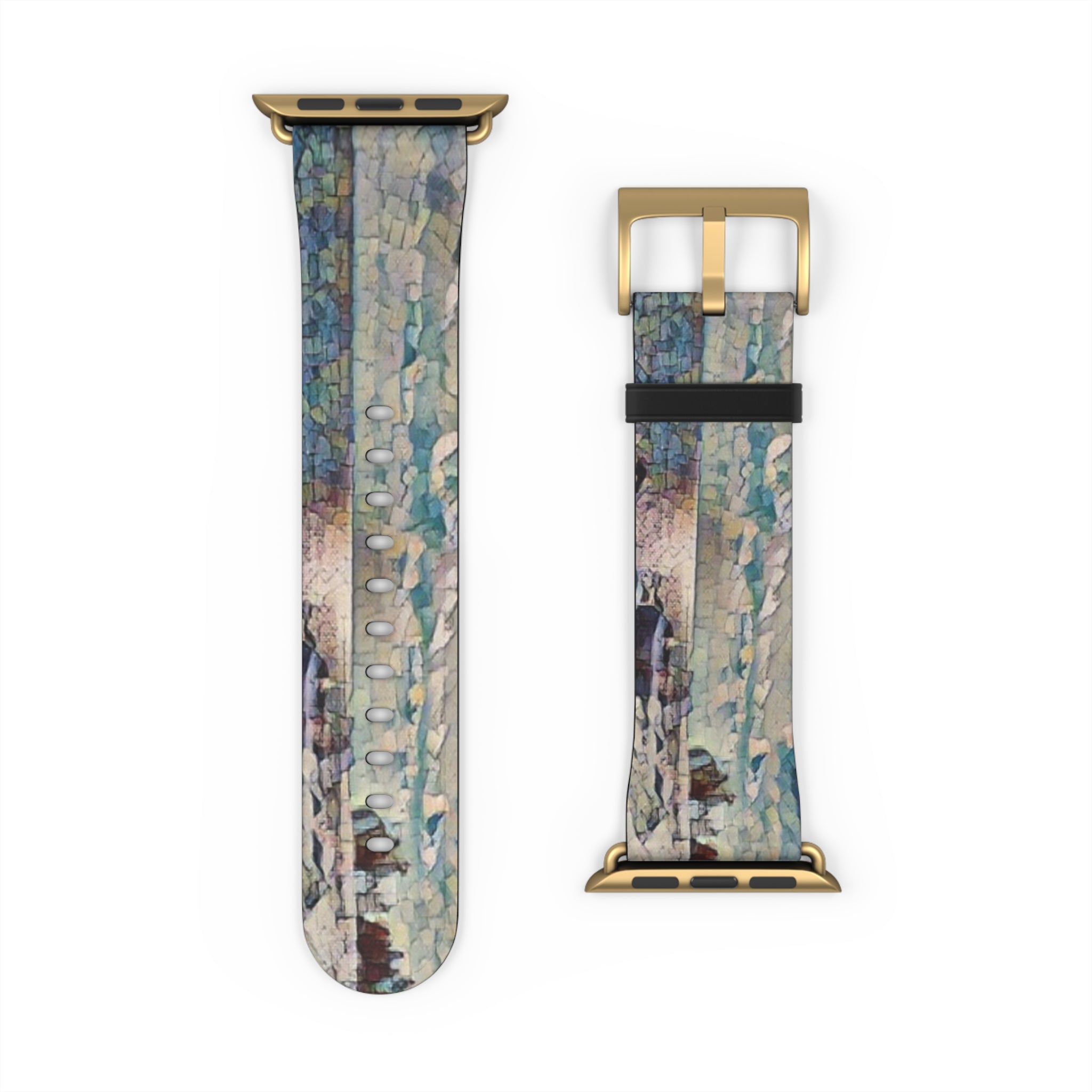 Shimmering Shore of Lake Superior Watch Band