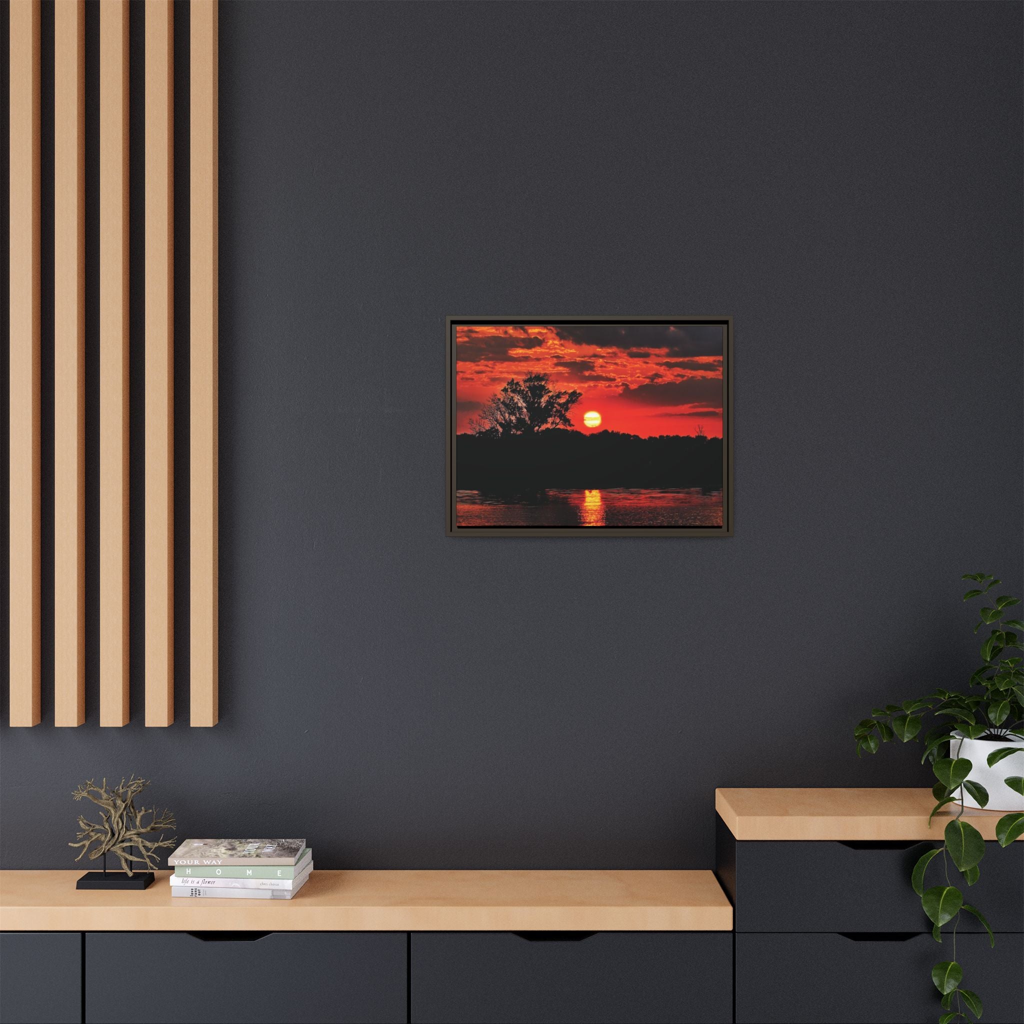 Bloodfire Reverie Framed Canvas Art