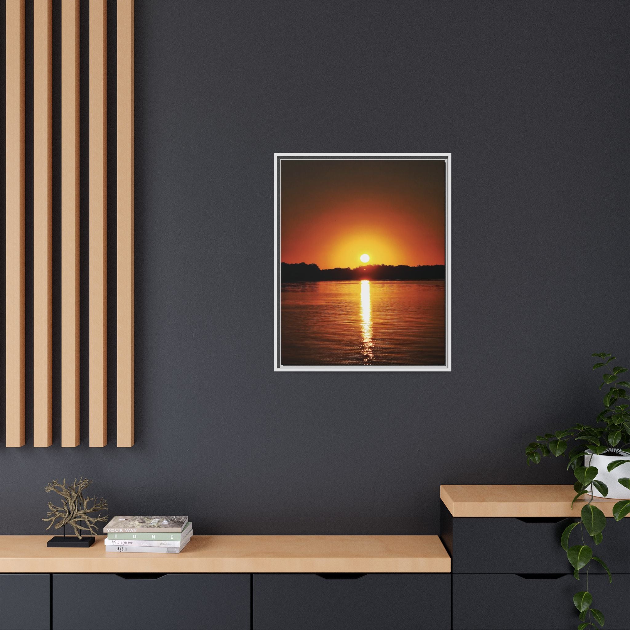 Golden Hour Sunset Canvas Art Print