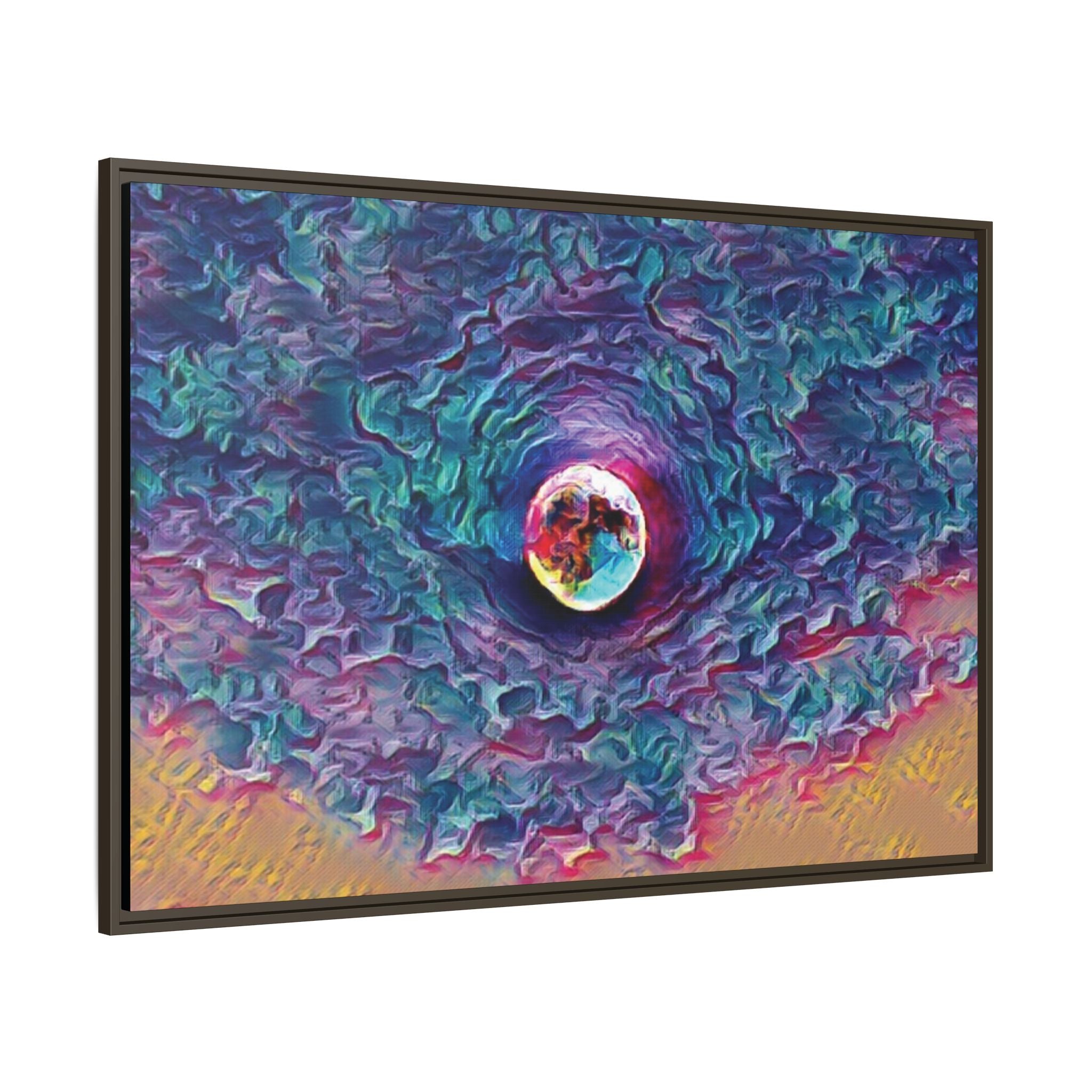 Full Sturgeon Moon Framed Canvas Art Print
