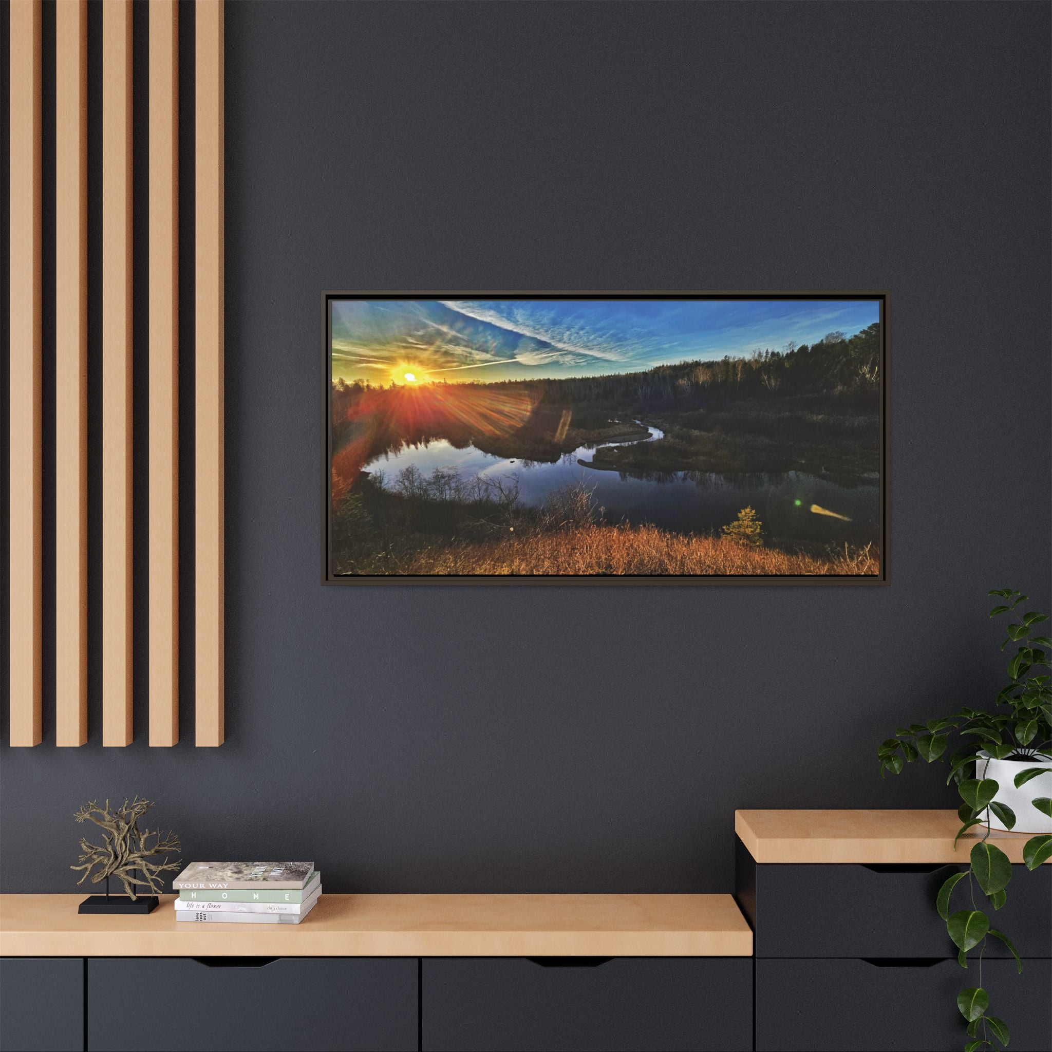 Flarepath of the Forgotten Framed Canvas Print