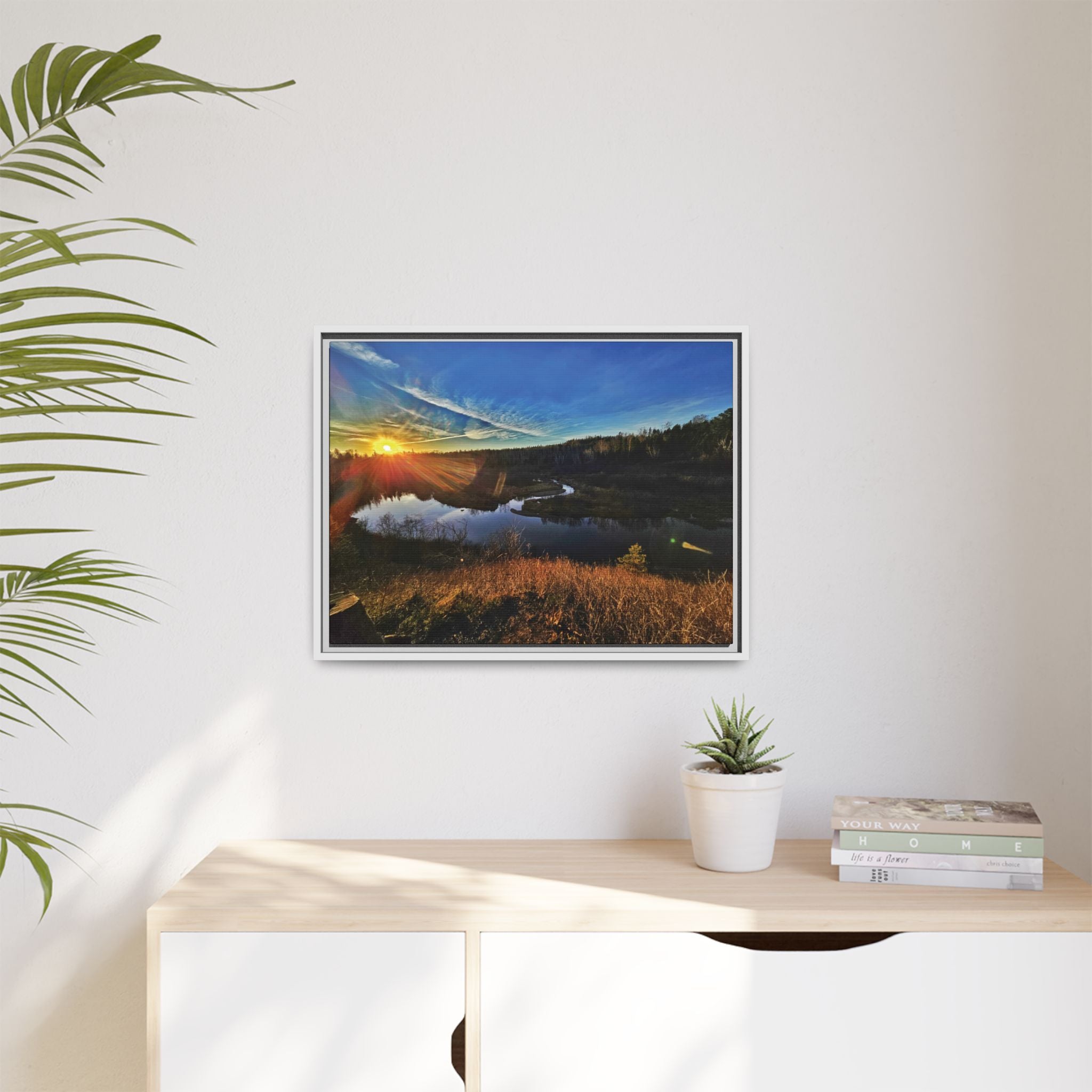 Flarepath of the Forgotten Framed Canvas Print