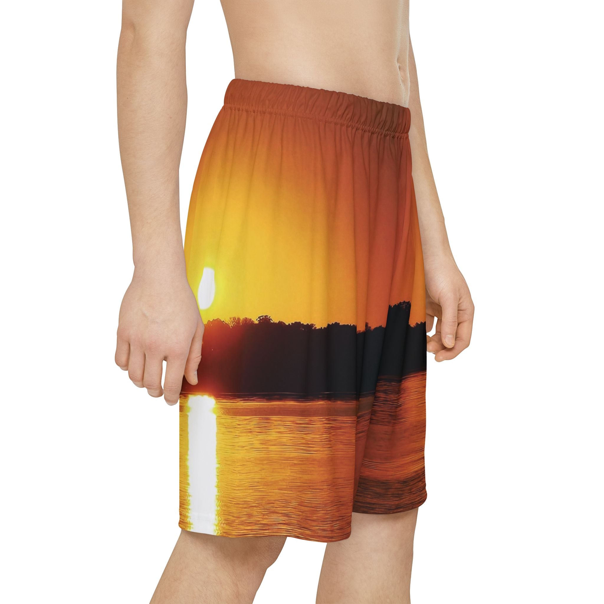 Golden Hour Sunset Men's Sports Shorts