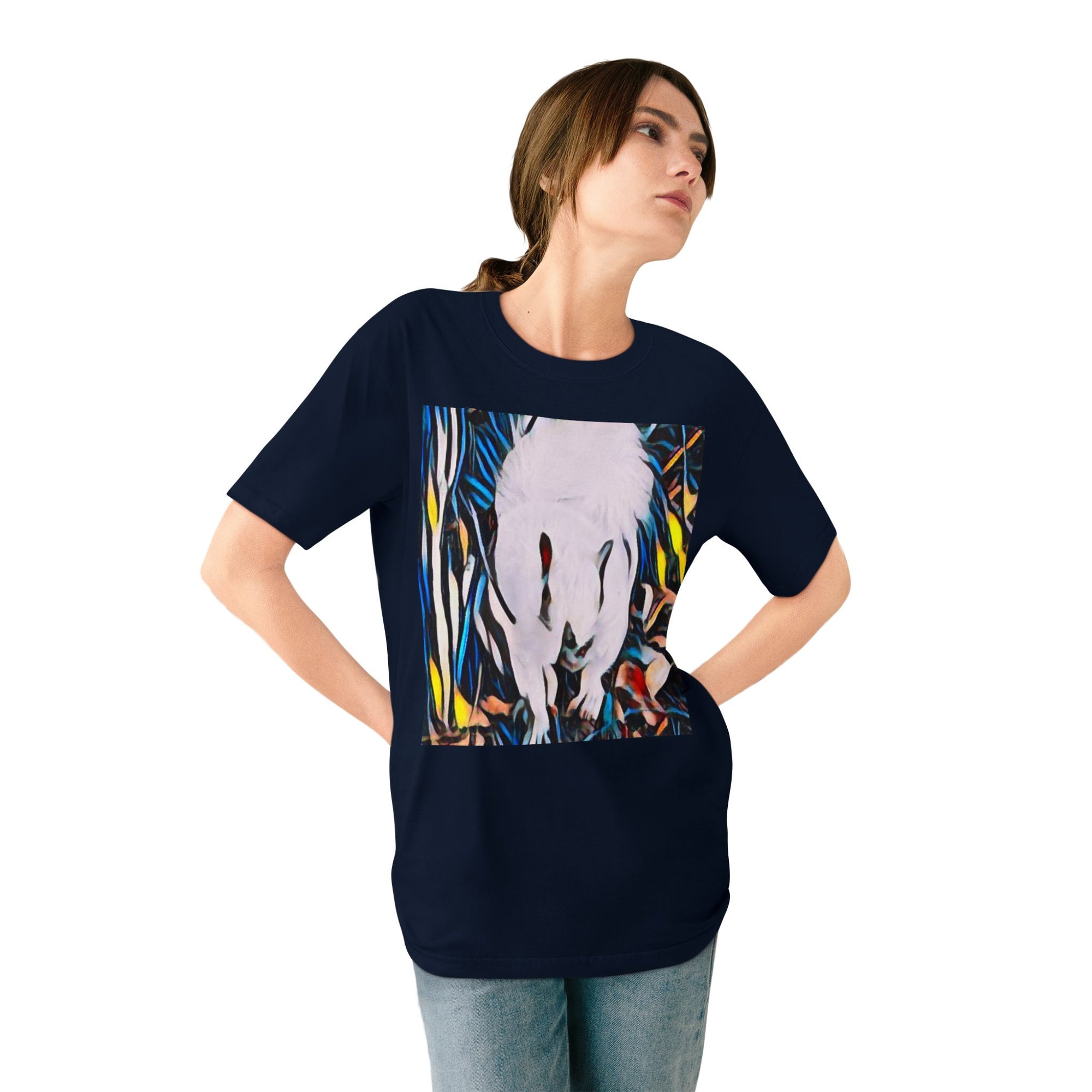 Organic Artistic T-Shirt, Eco-Friendly Tee, Nature-Inspired Shirt, Casual Wear, Gift for Art Lovers