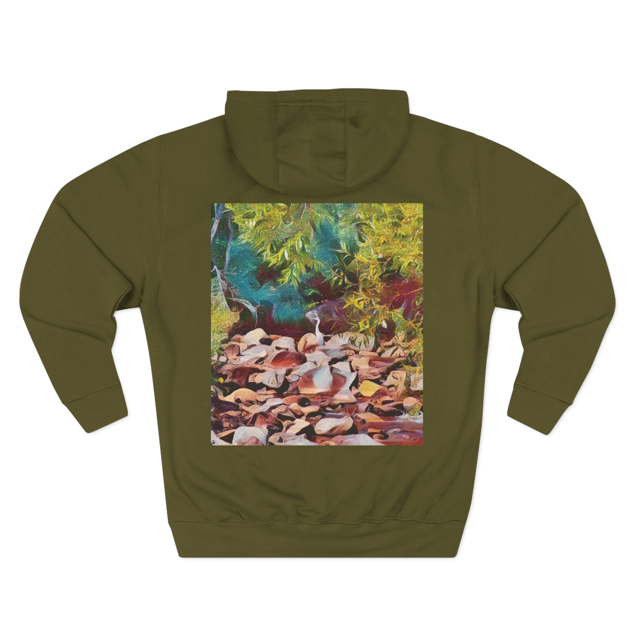 Where Stillness Hunts Three-Panel Fleece Hoodie
