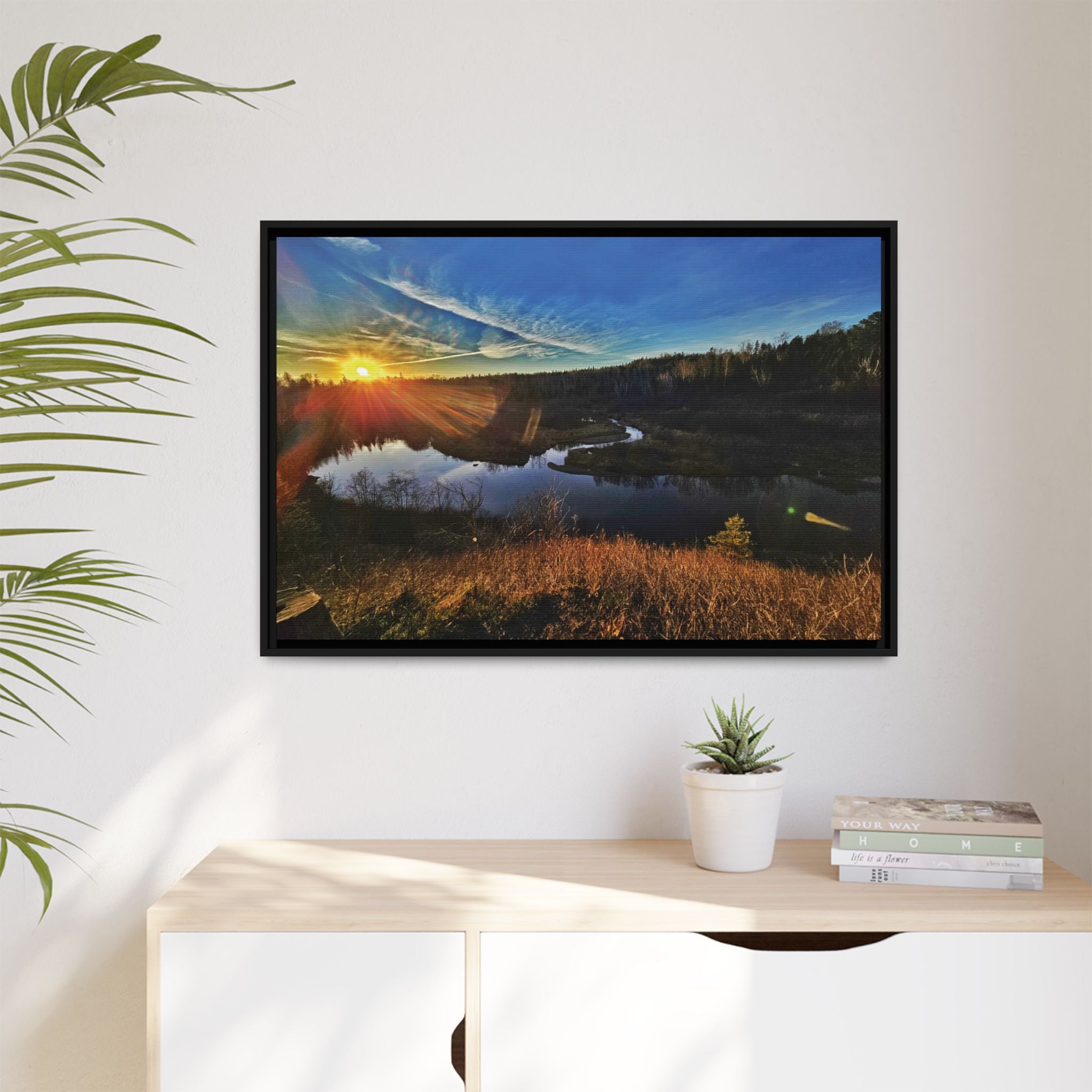 Flarepath of the Forgotten Framed Canvas Print