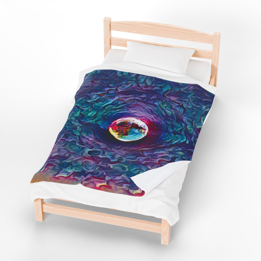 Full Sturgeon Moon Velvet Blanket