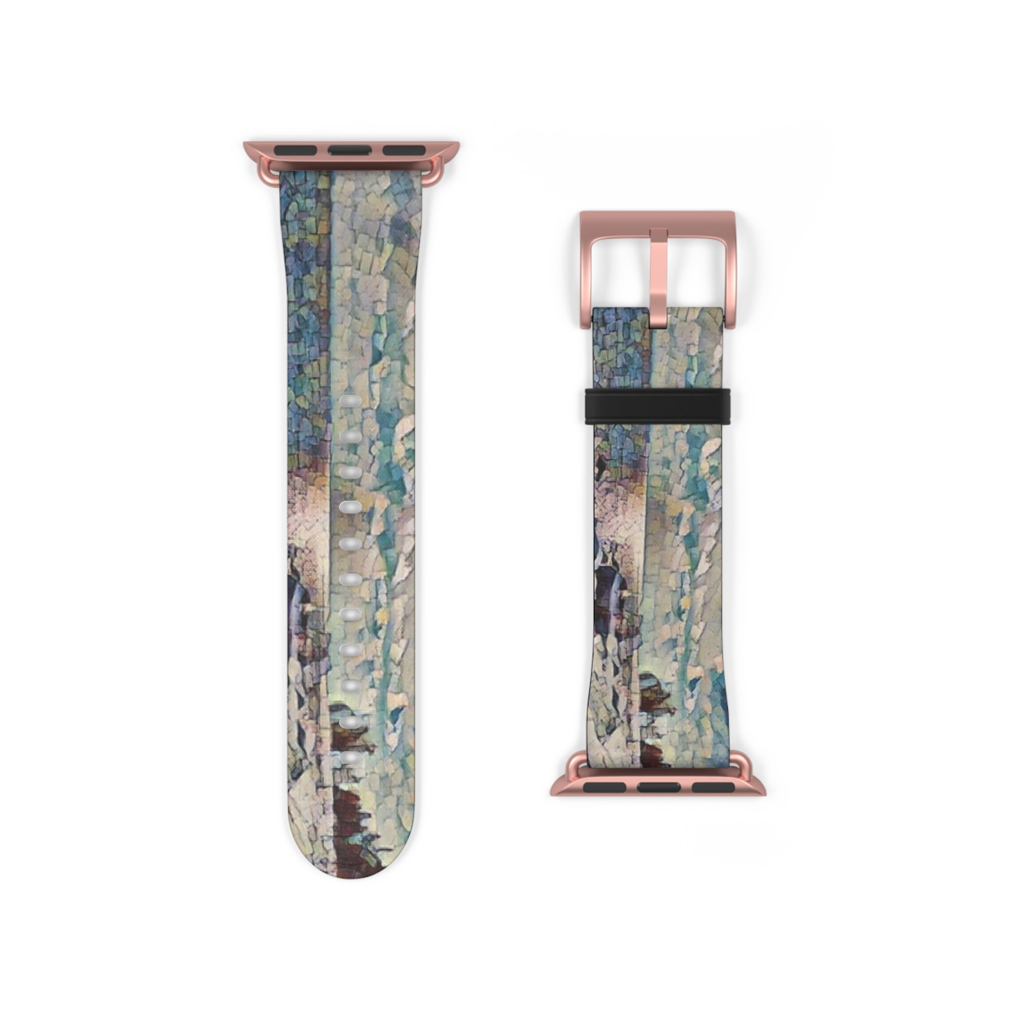 Shimmering Shore of Lake Superior Watch Band