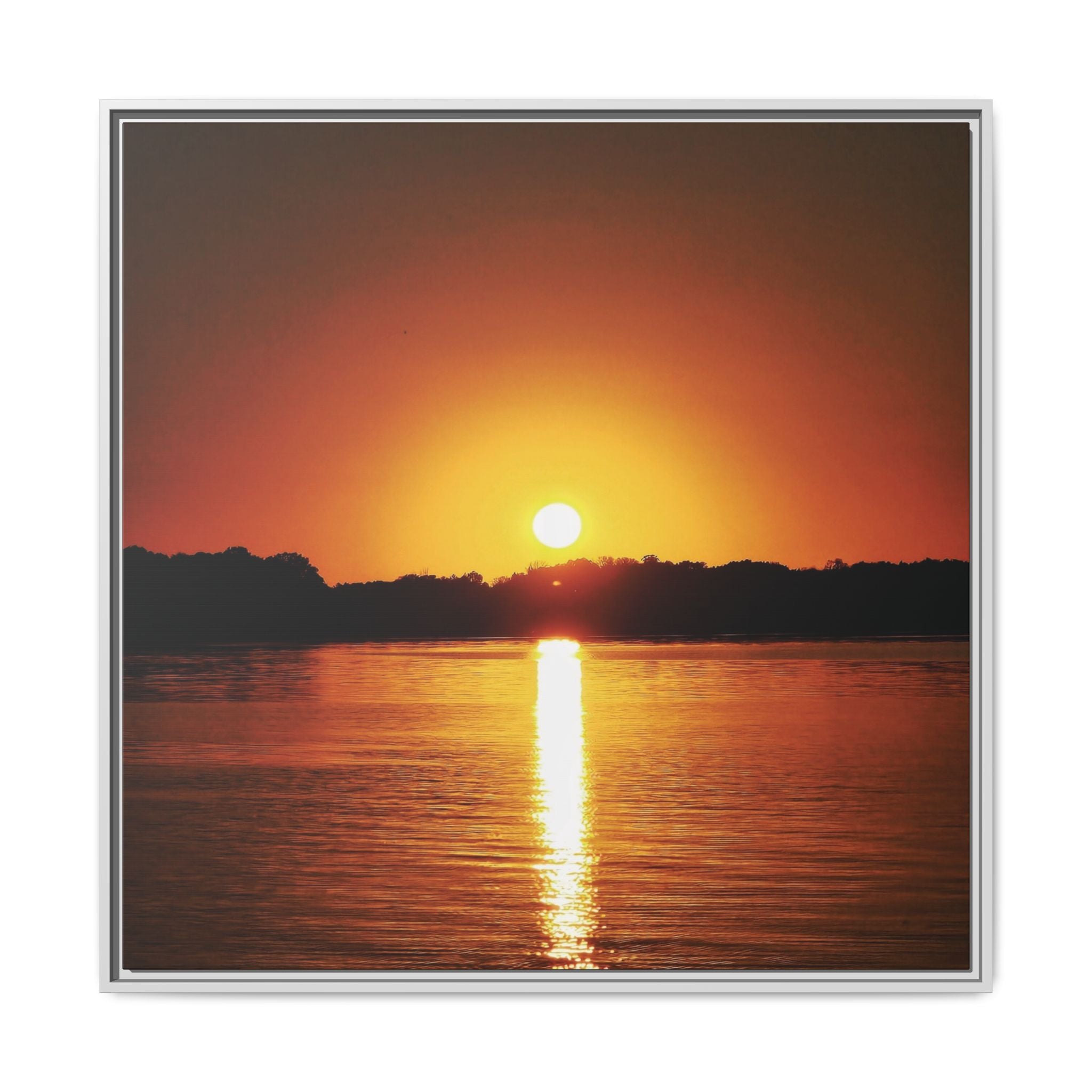 Golden Hour Sunset Canvas Art Print