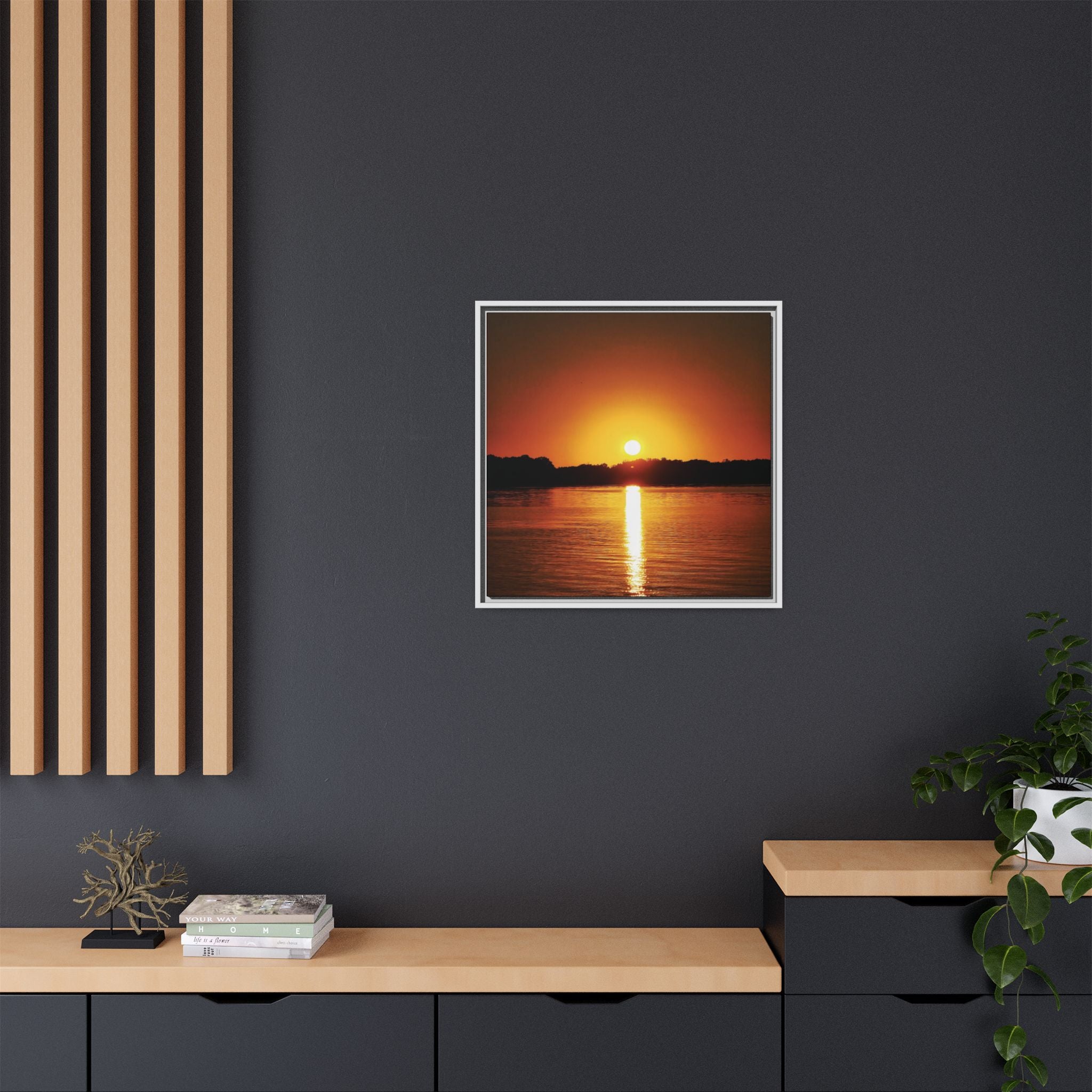 Golden Hour Sunset Canvas Art Print