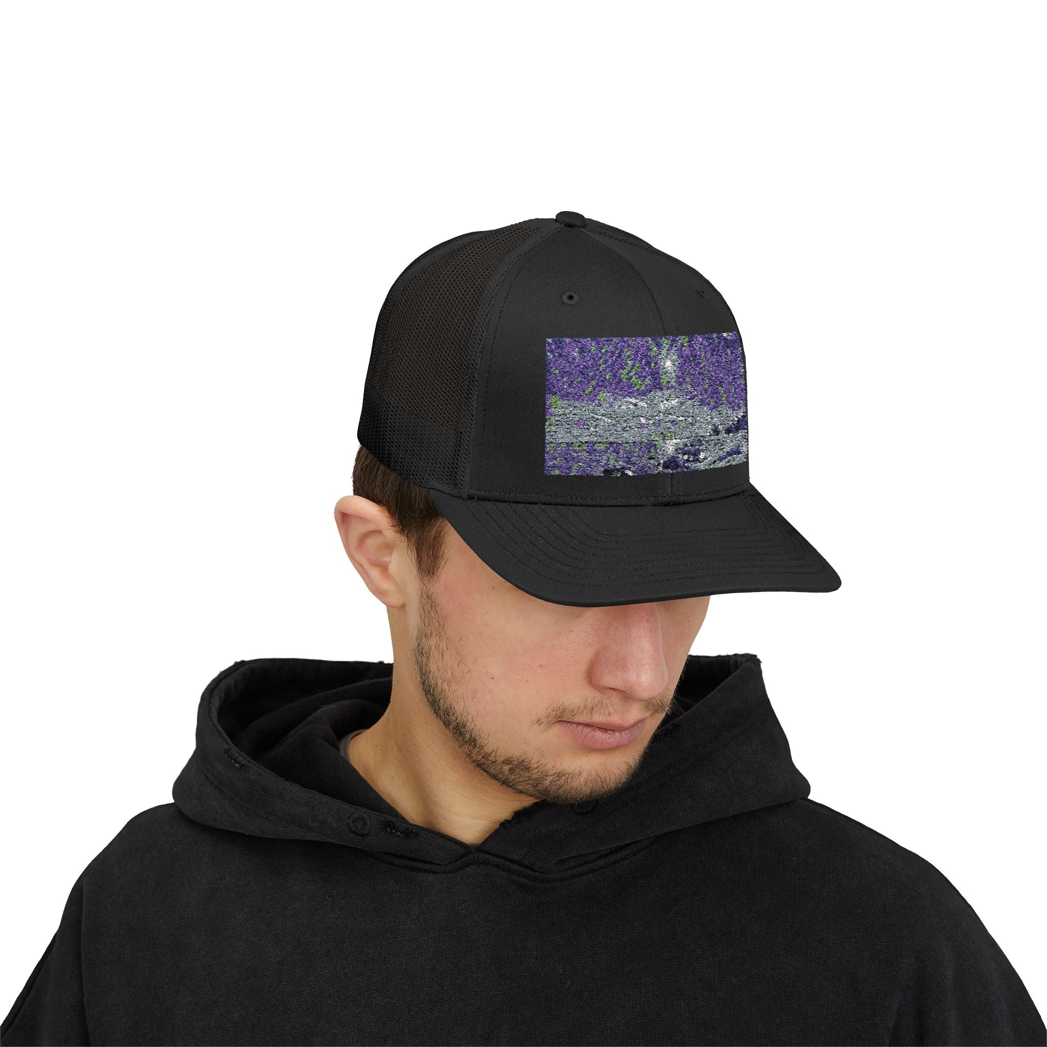 Shimmering Shore of Lake Superior Abstract Snapback Trucker Cap