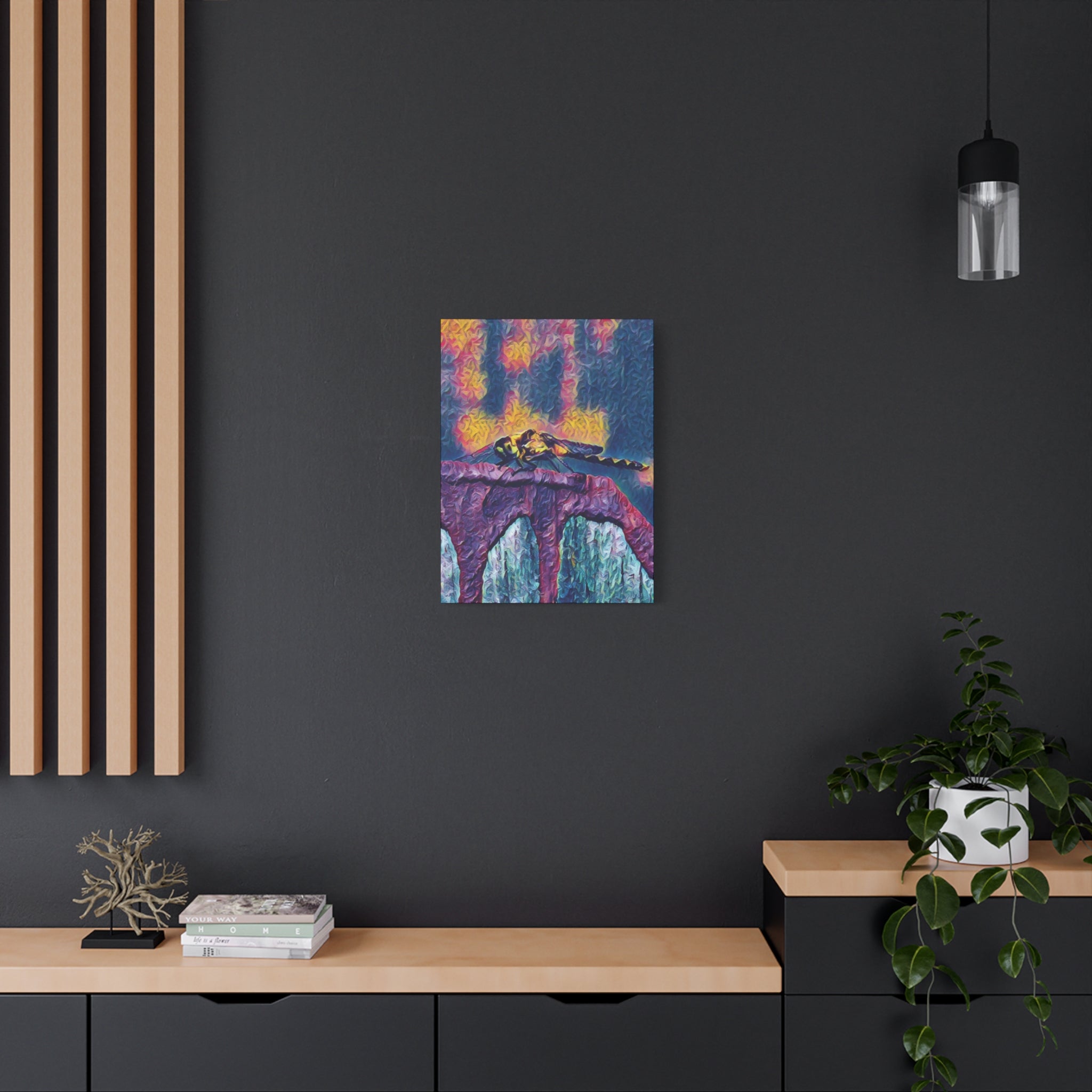 Sentinel of the Crimson Arch Canvas Art