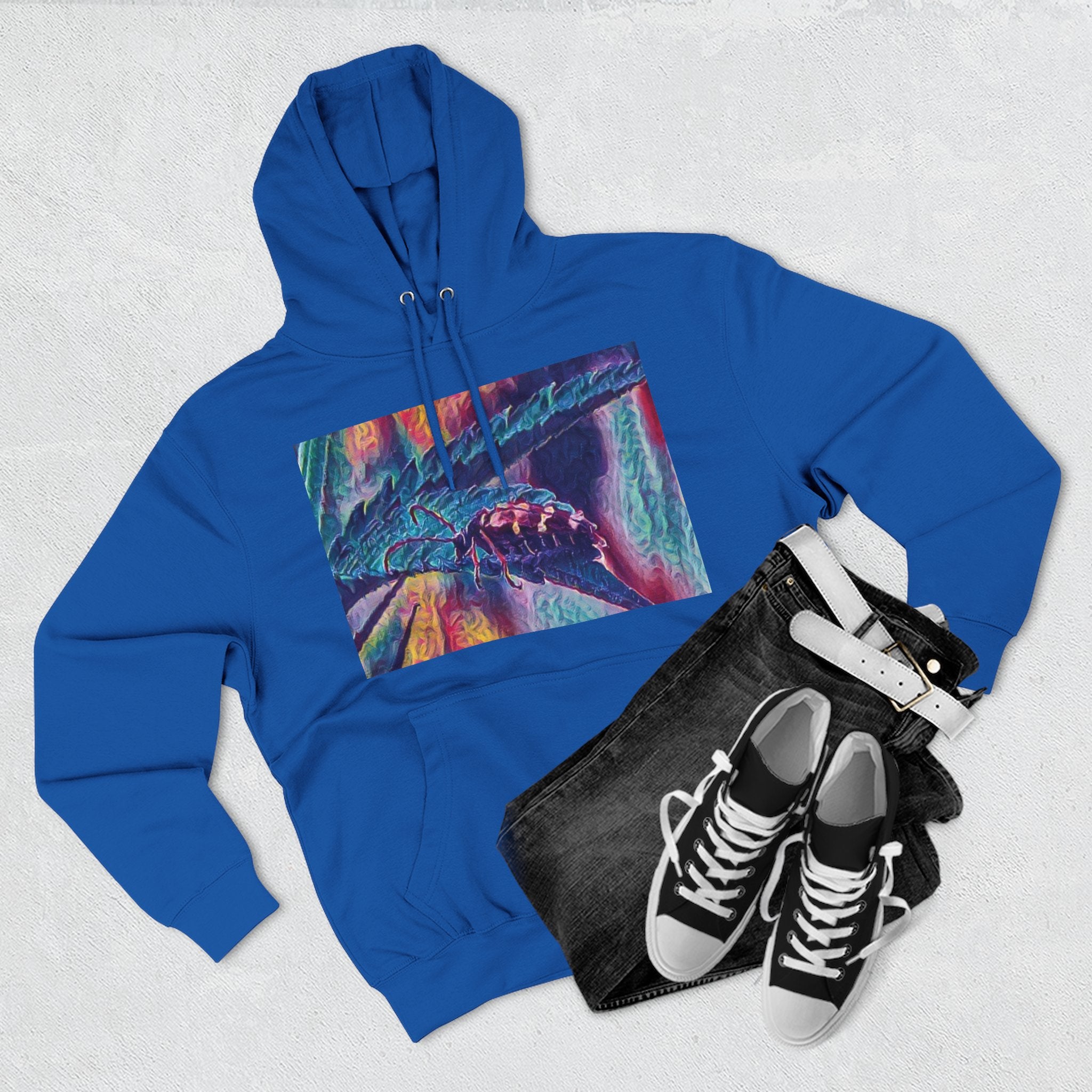 Neon Hunter Art Hoodie
