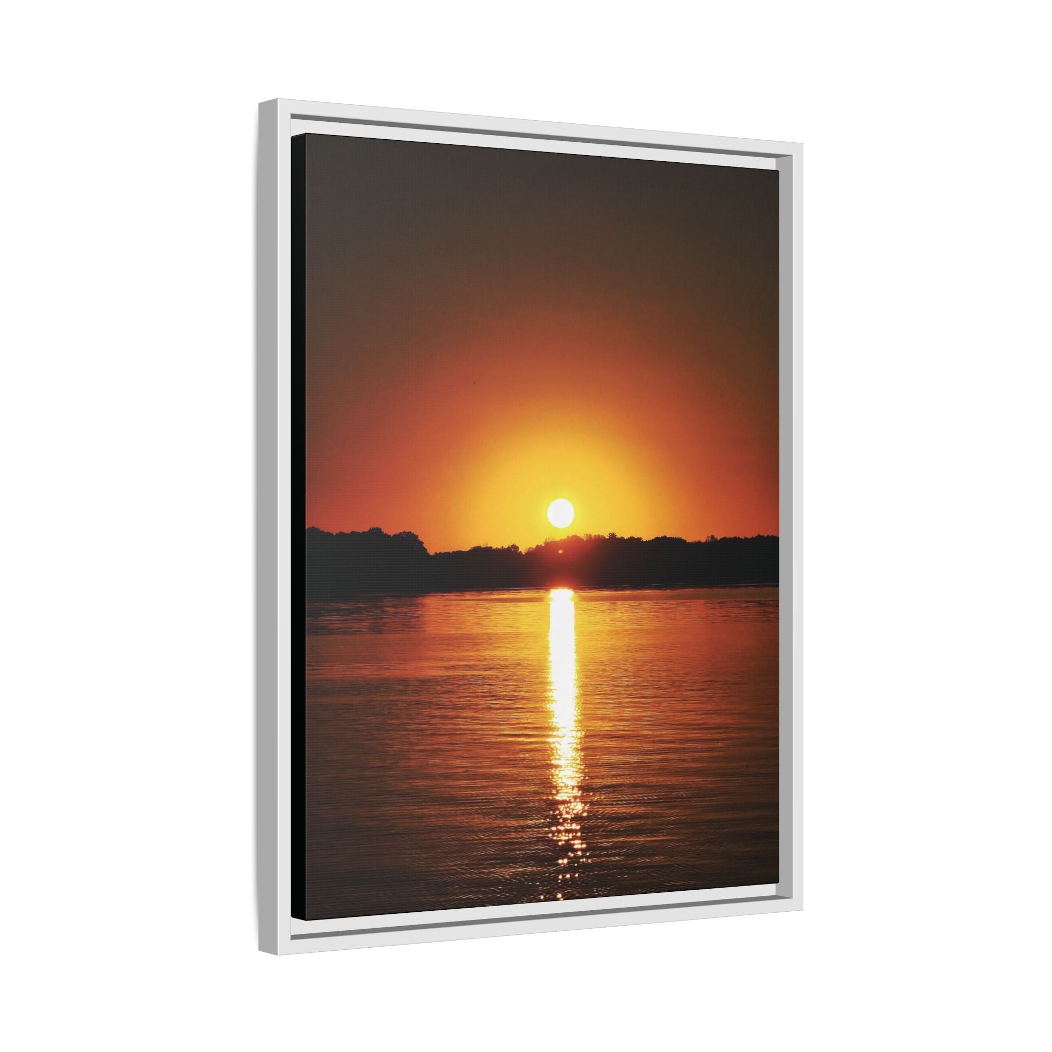 Golden Hour Sunset Canvas Art Print