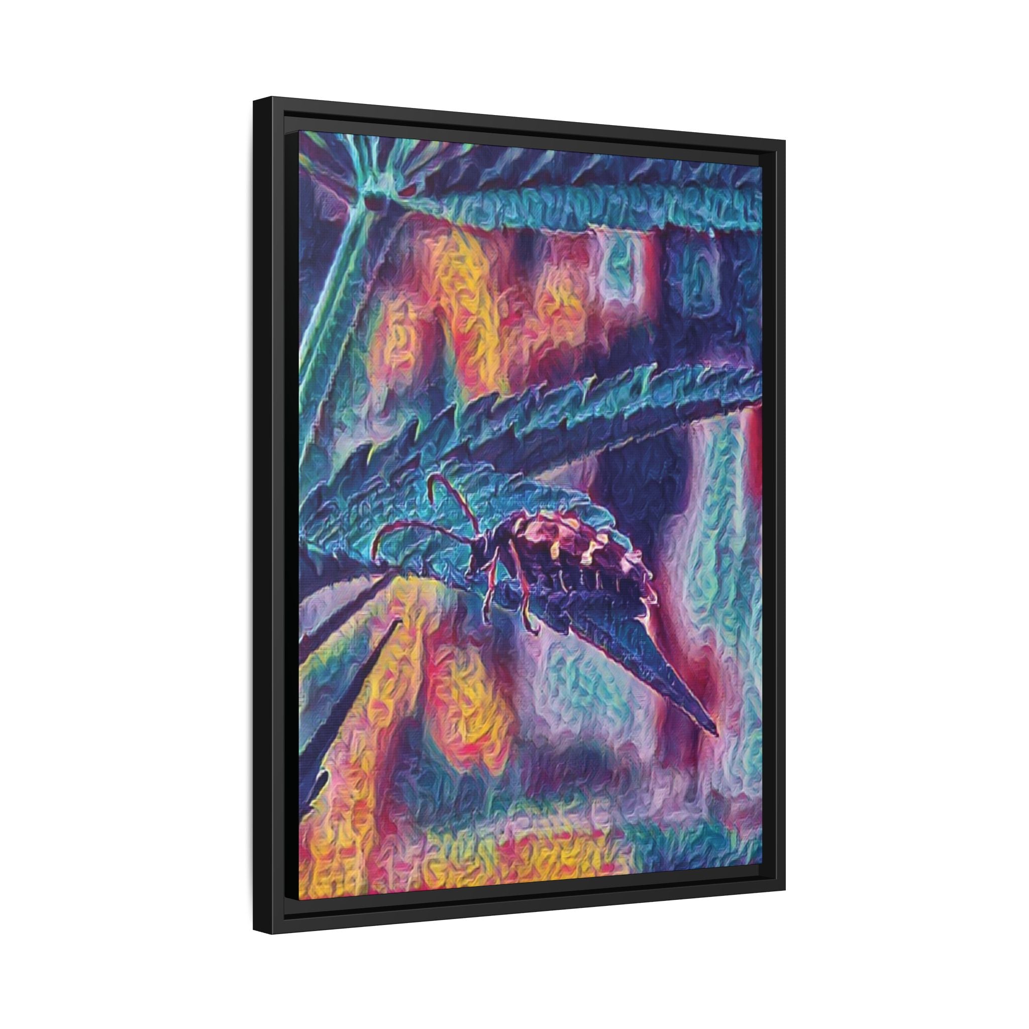 Neon Hunter Art Canvas Print