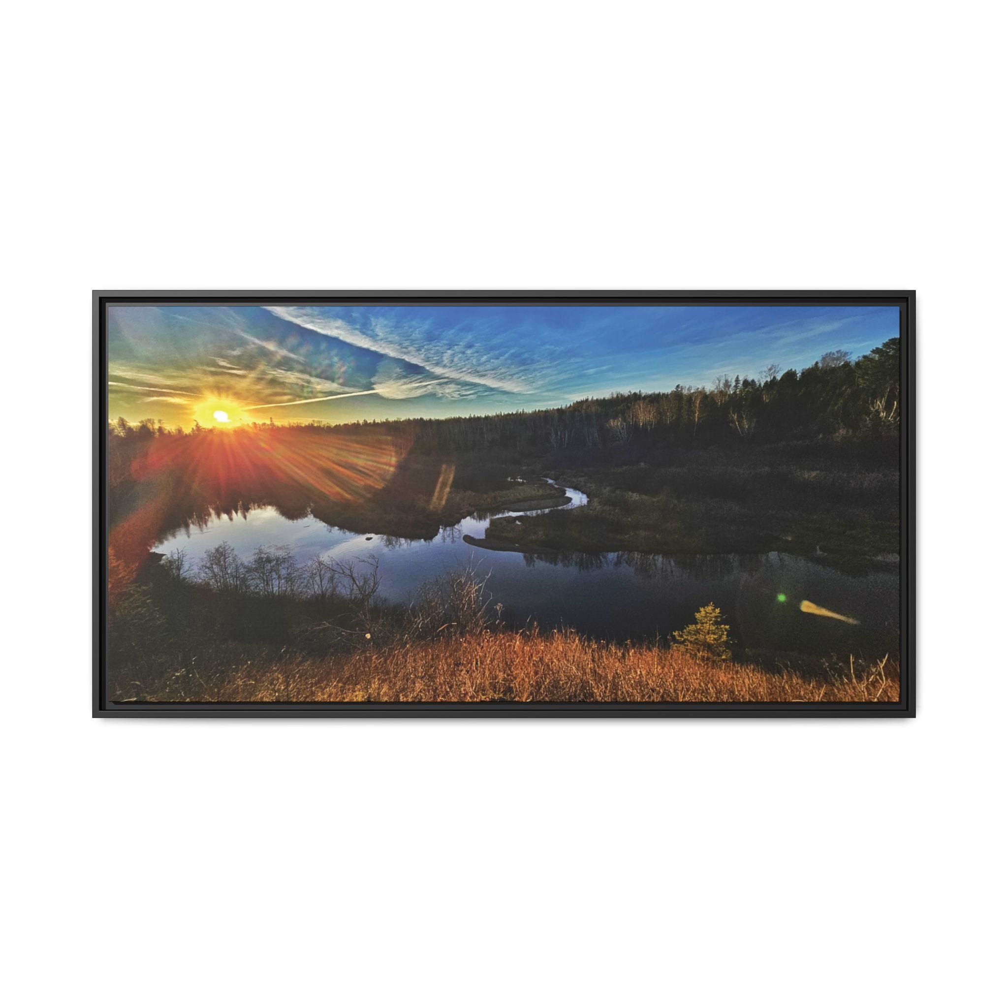 Flarepath of the Forgotten Framed Canvas Print