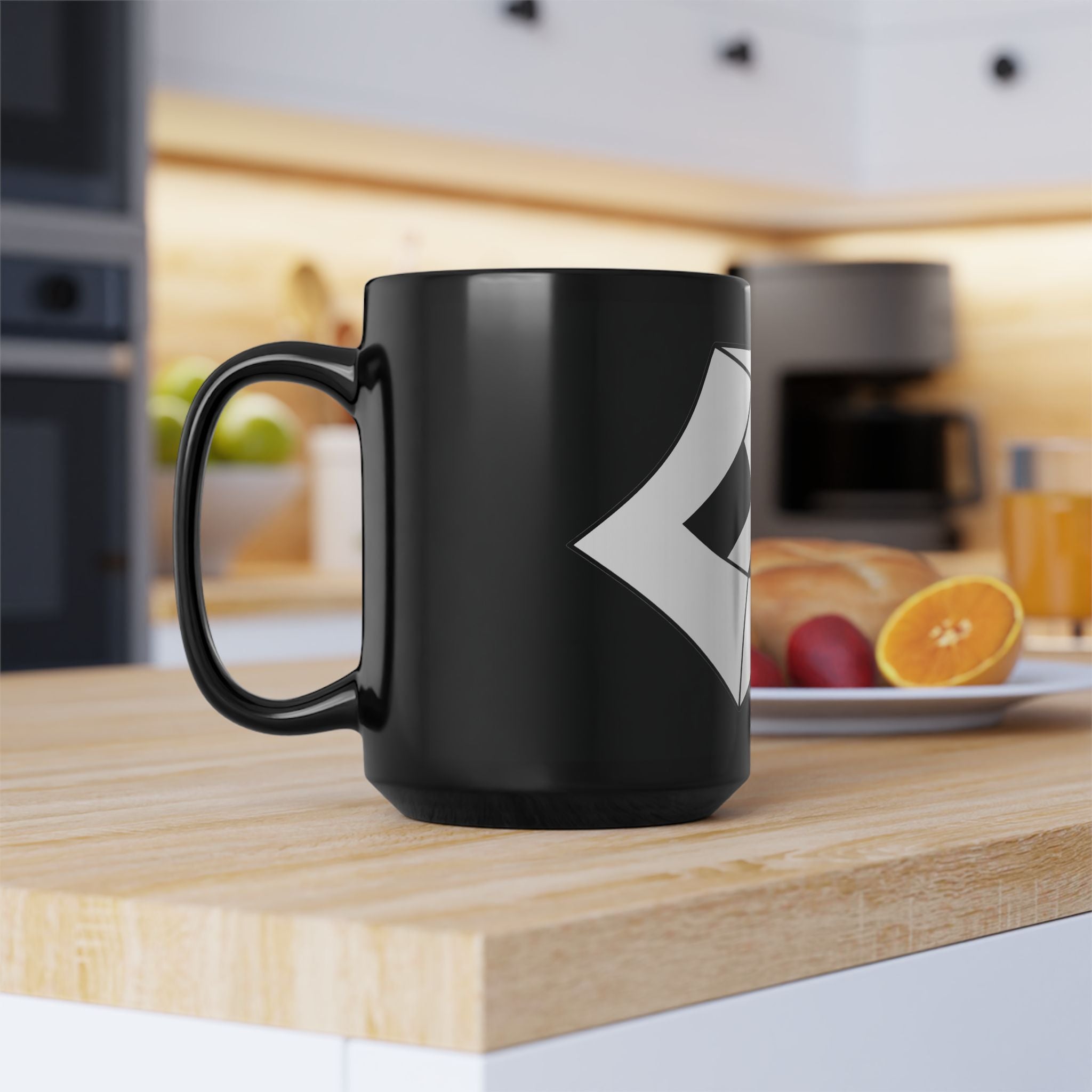Modern Geometric Black Mug