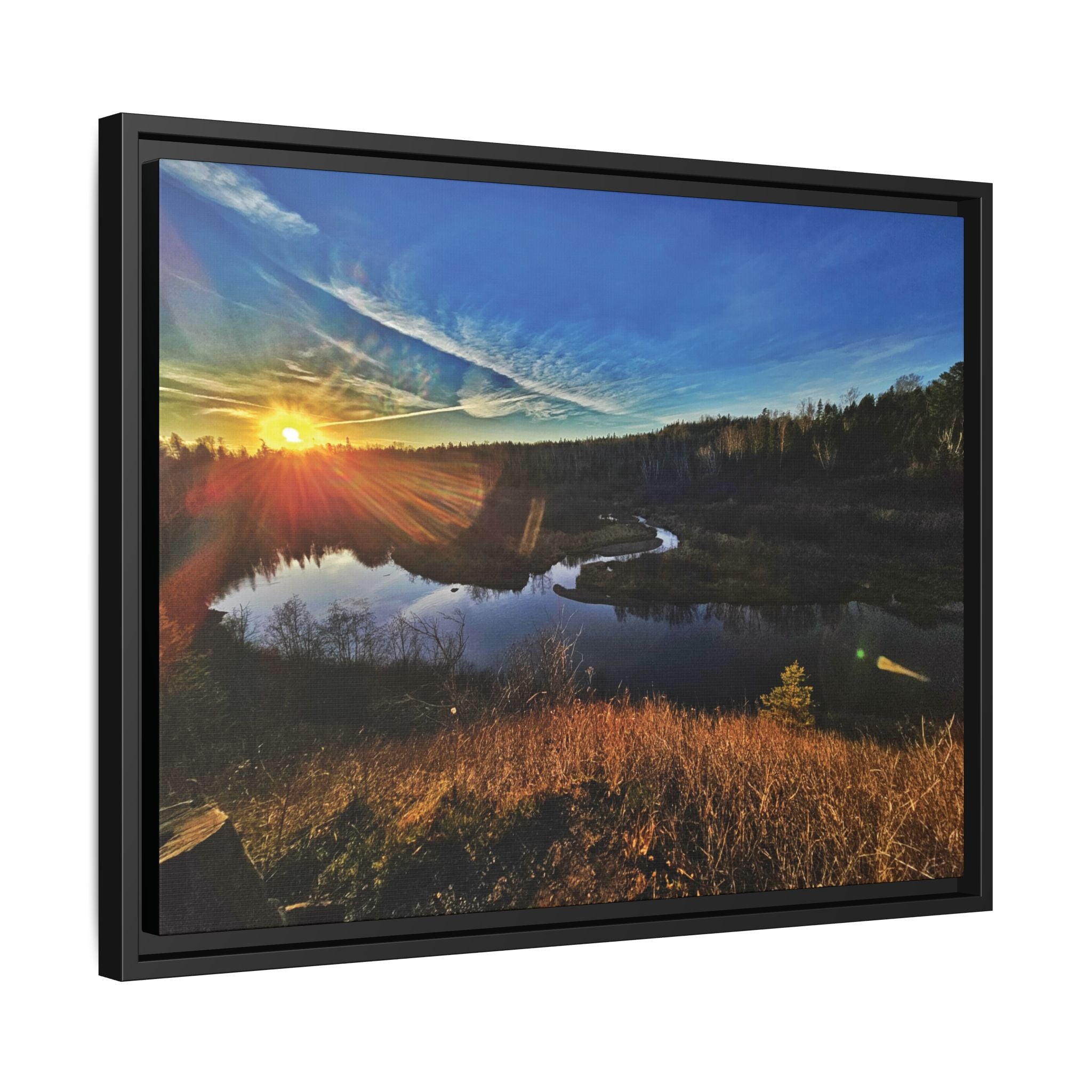 Flarepath of the Forgotten Framed Canvas Print