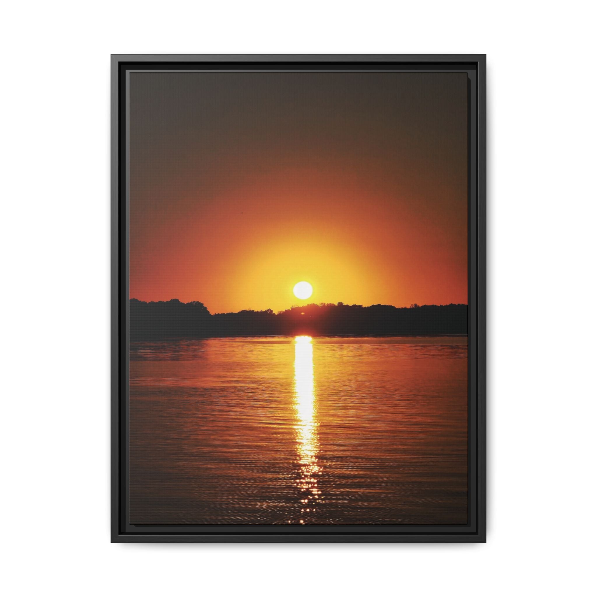 Golden Hour Sunset Canvas Art Print