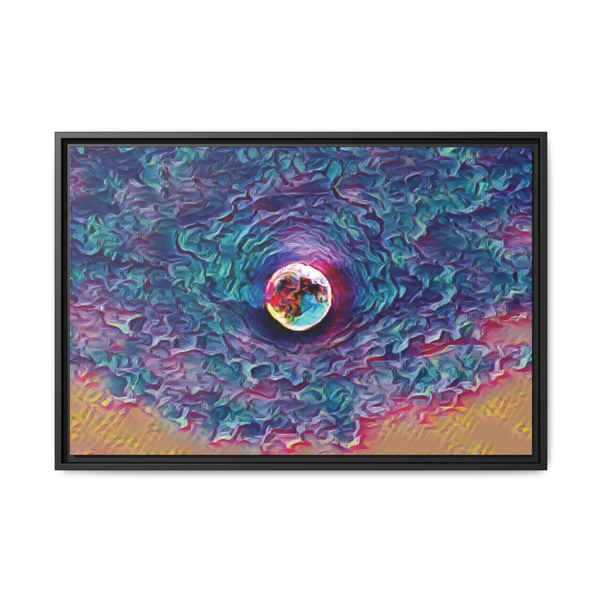 Full Sturgeon Moon Framed Canvas Art Print
