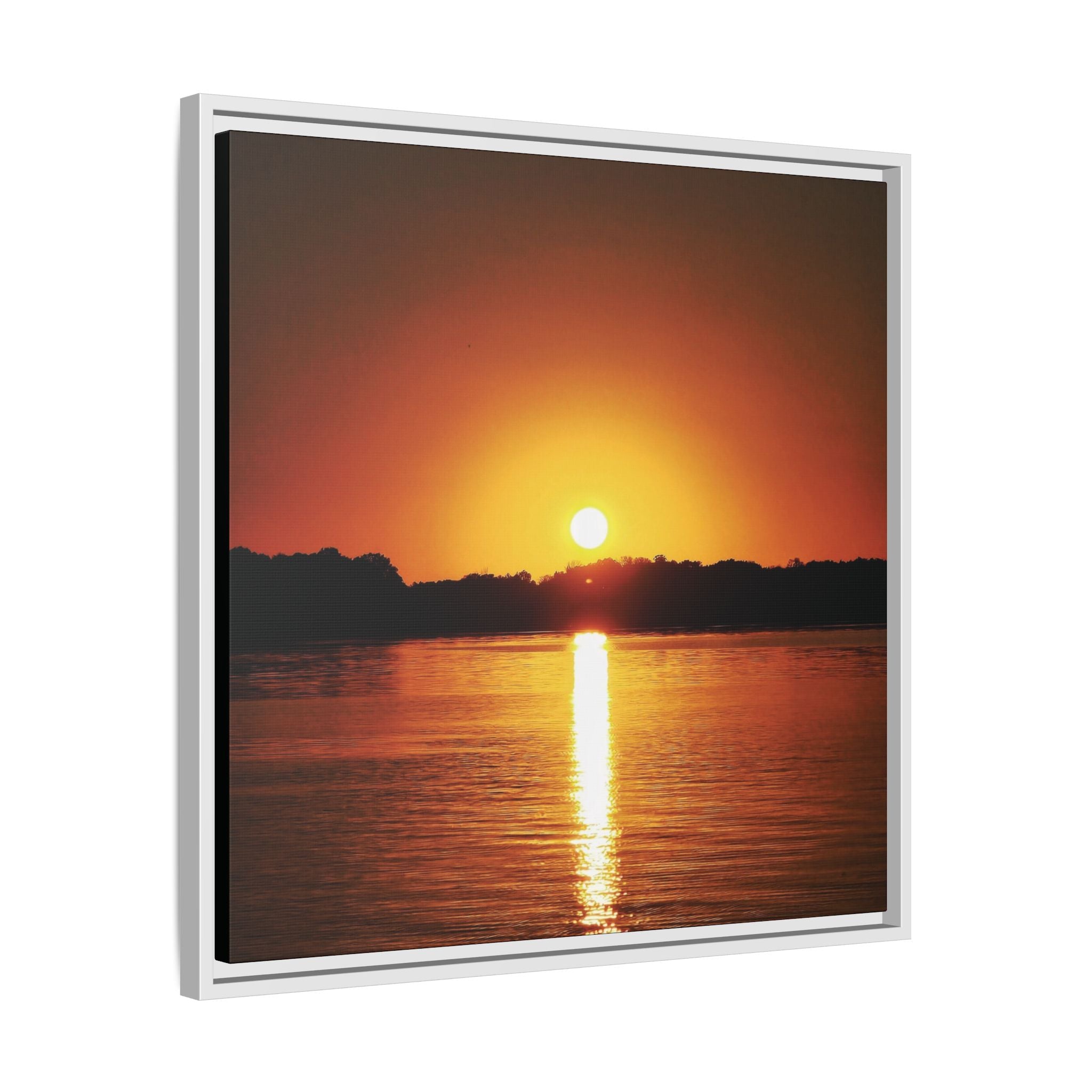 Golden Hour Sunset Canvas Art Print