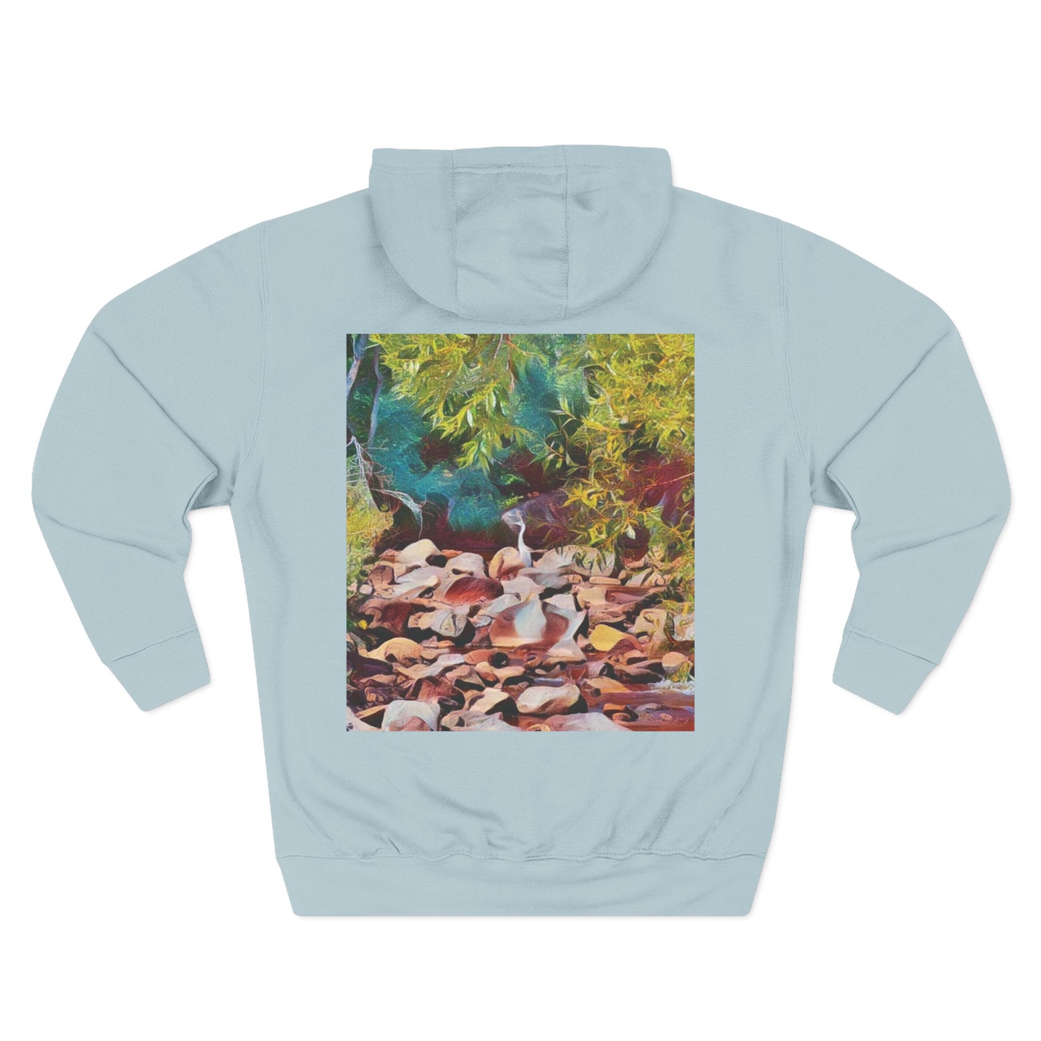 Where Stillness Hunts Three-Panel Fleece Hoodie