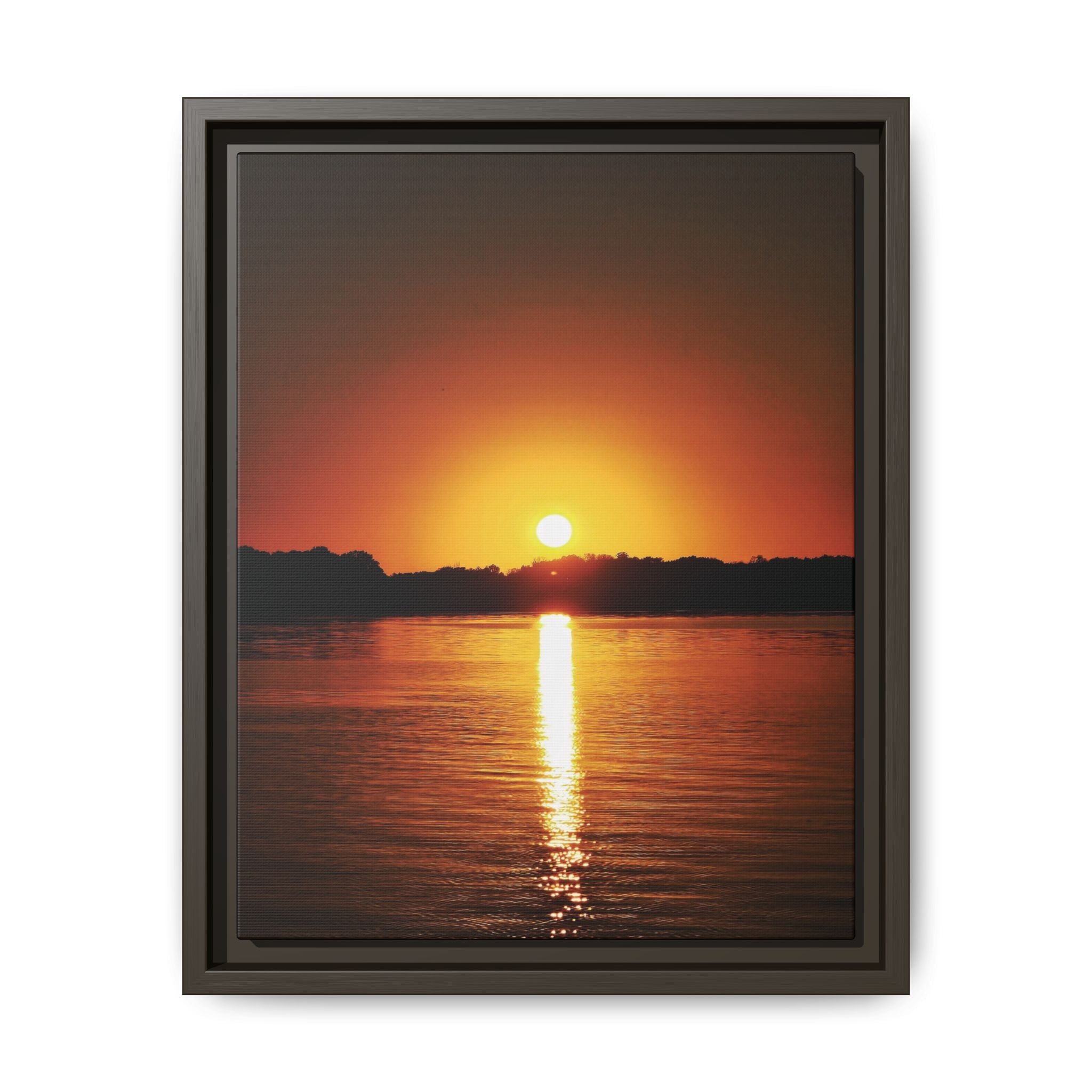 Golden Hour Sunset Canvas Art Print