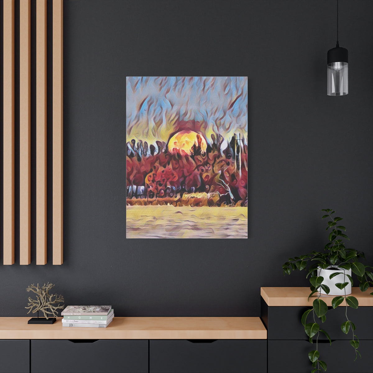 Emberfall Matte Canvas Wall Art