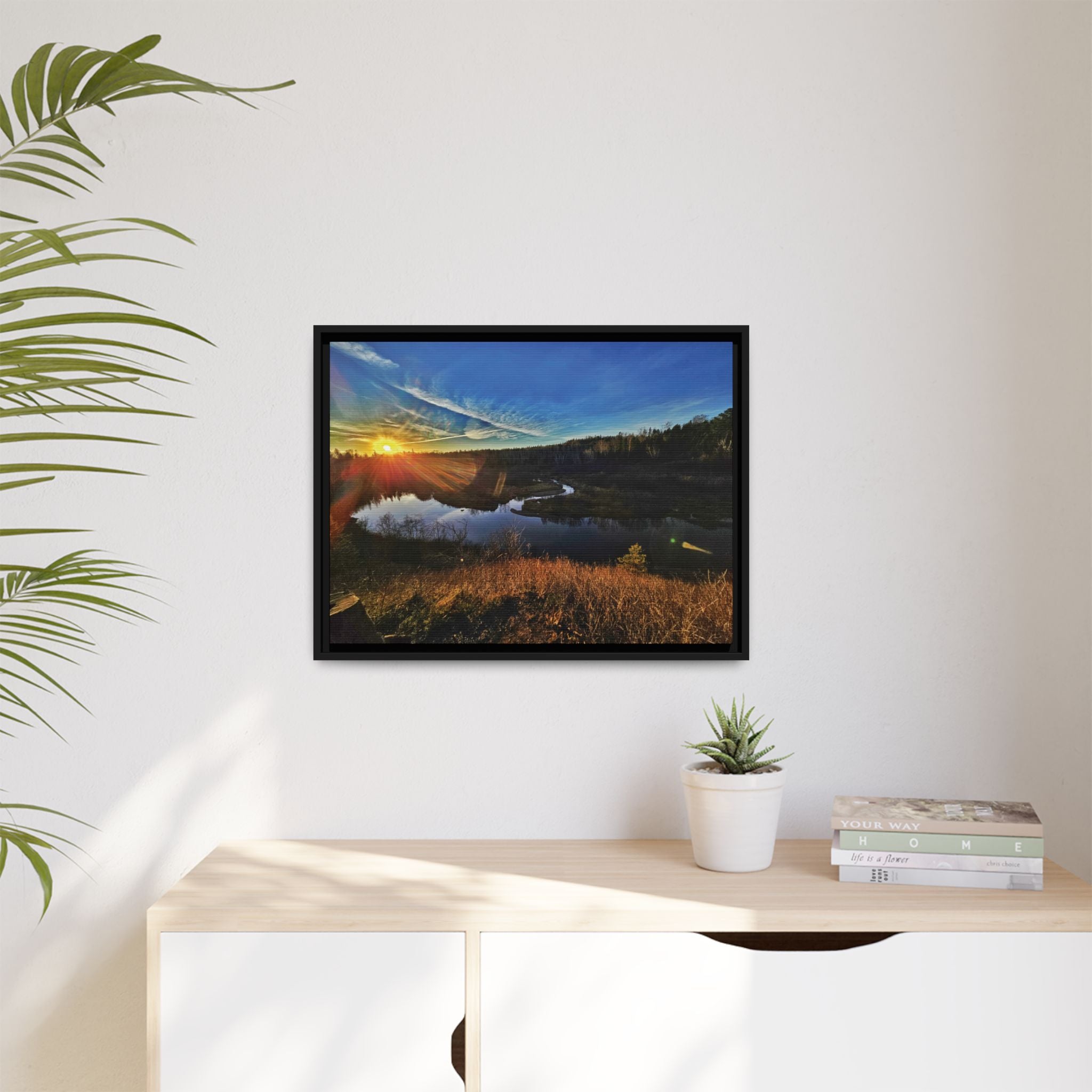 Flarepath of the Forgotten Framed Canvas Print