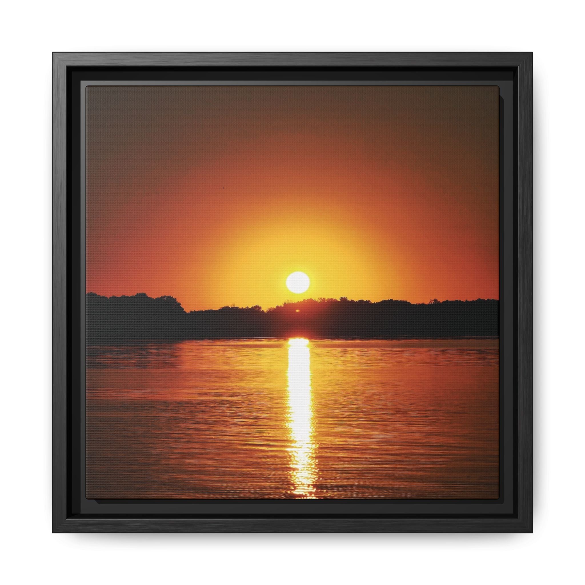Golden Hour Sunset Canvas Art Print