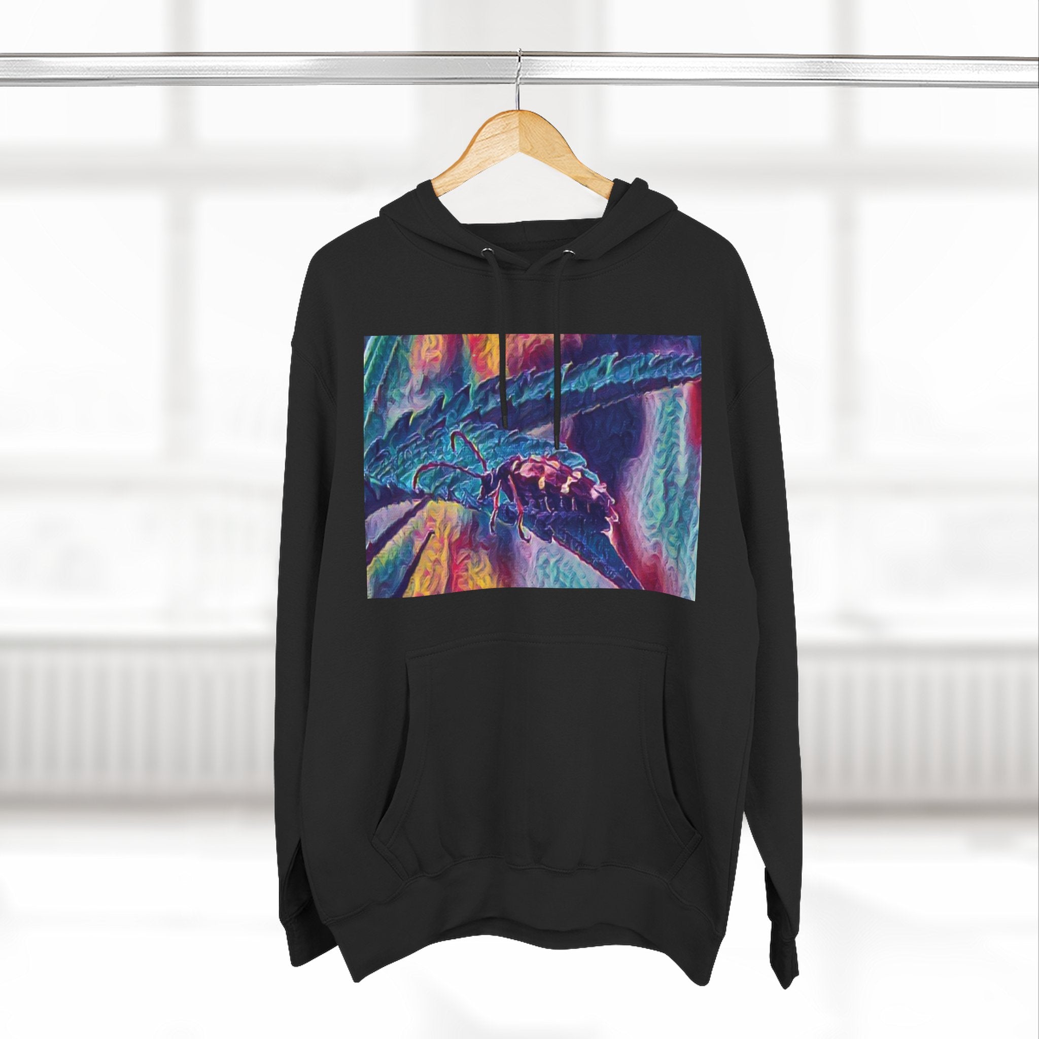 Neon Hunter Art Hoodie