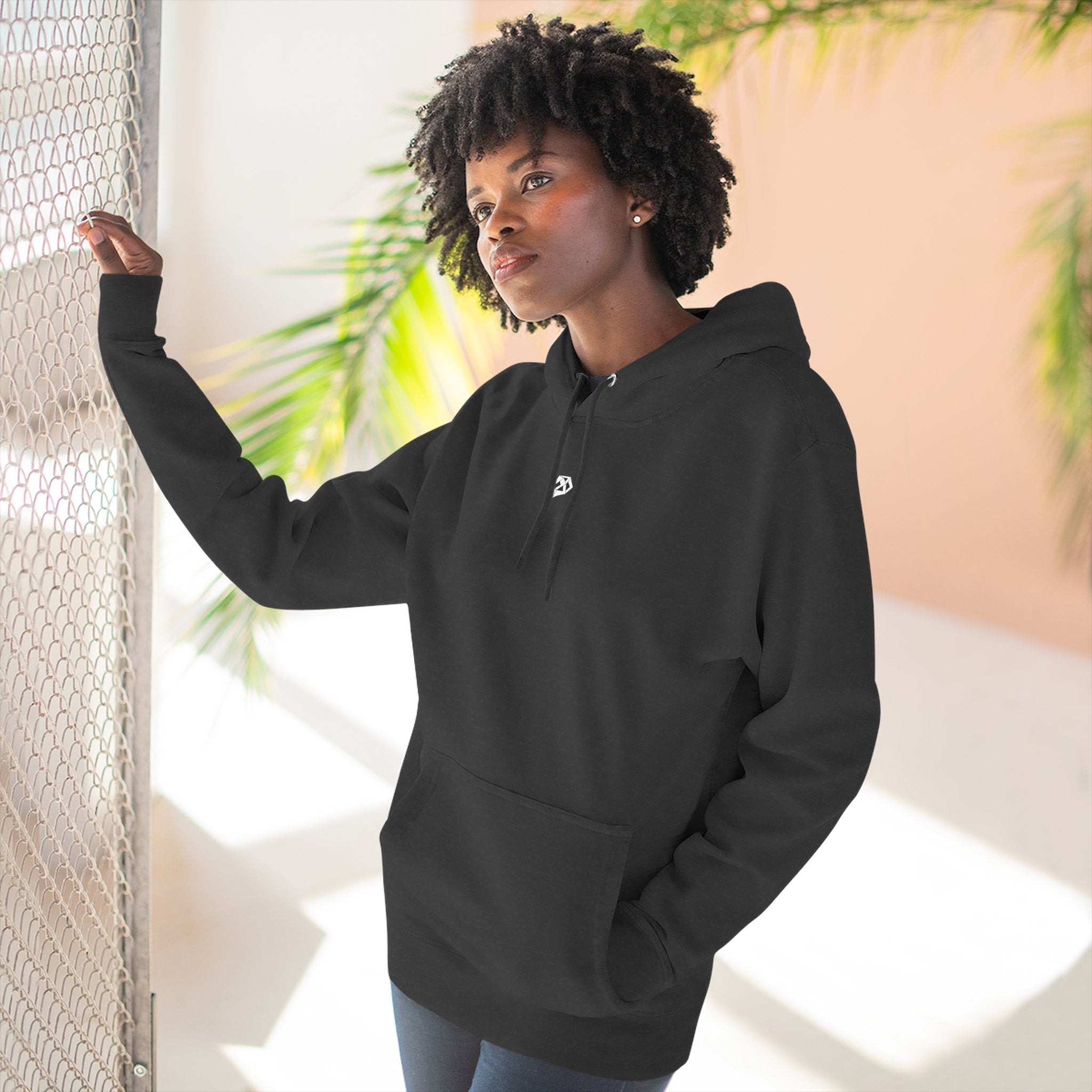 Where Stillness Hunts Three-Panel Fleece Hoodie