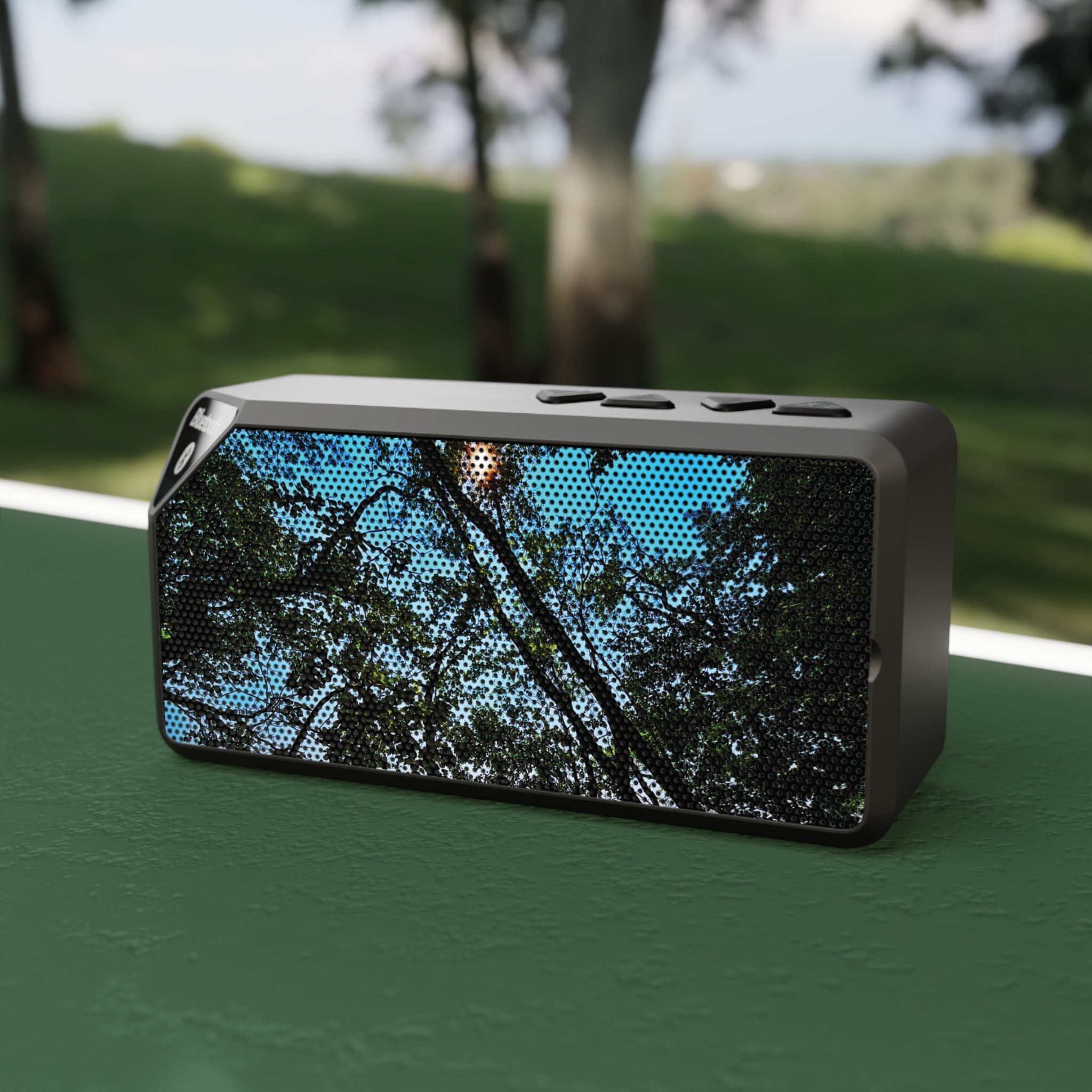 Blue Beyond the Branches Bluetooth Speaker